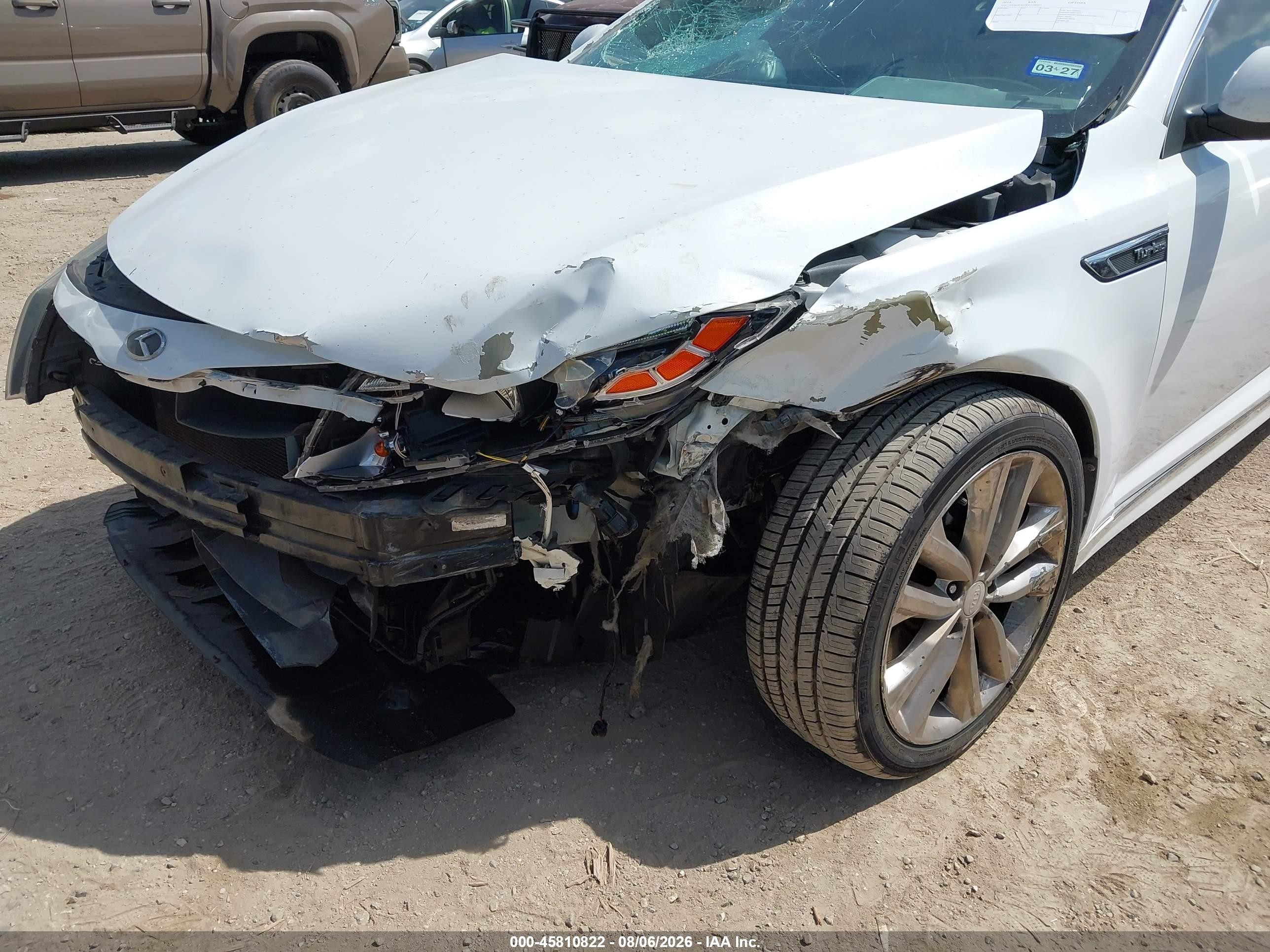 2014 Kia Optima Sxl Turbo White vin: 5XXGR4A68EG278097