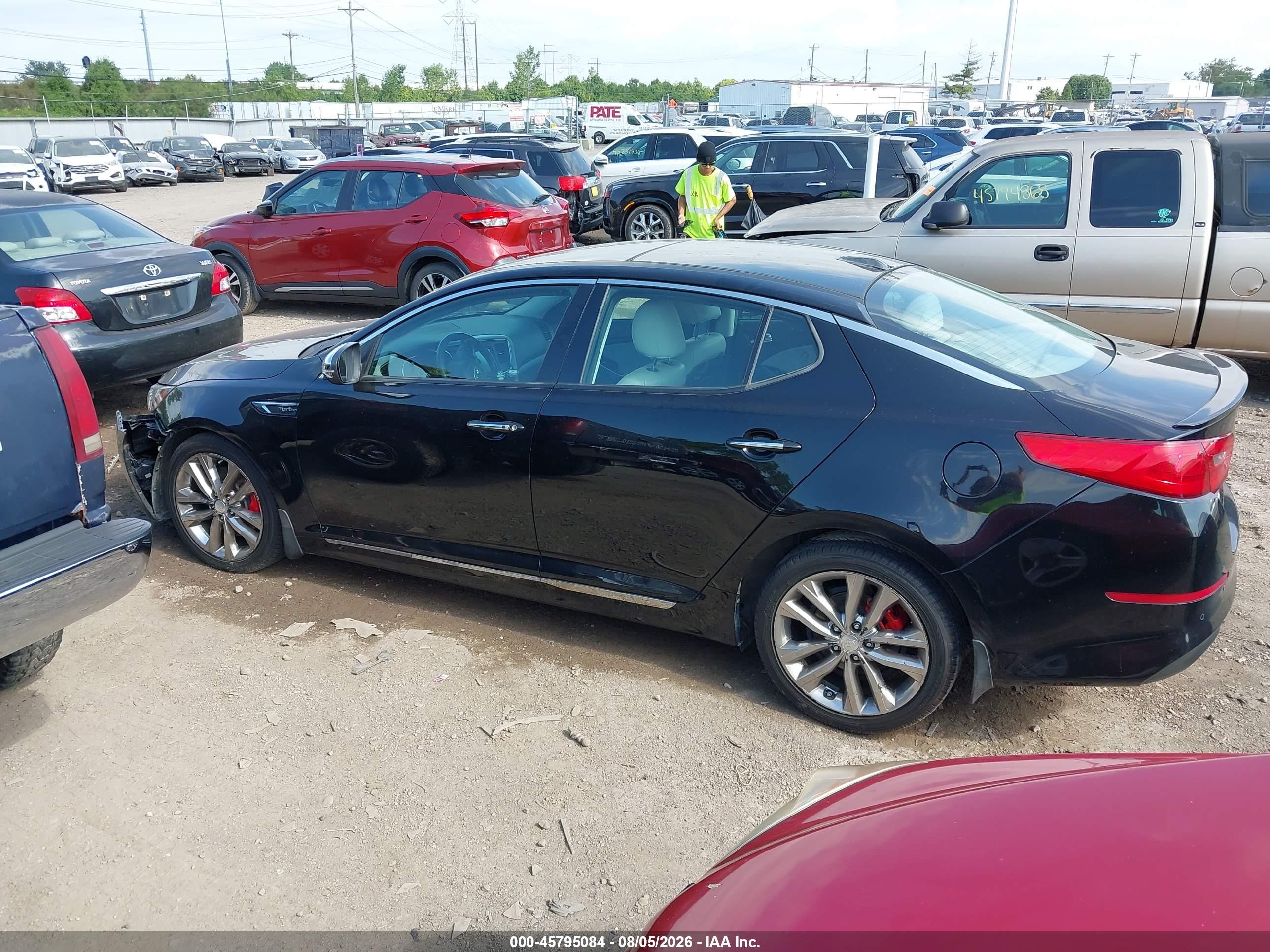 2014 Kia Optima Sxl Turbo Black vin: 5XXGR4A68EG278536