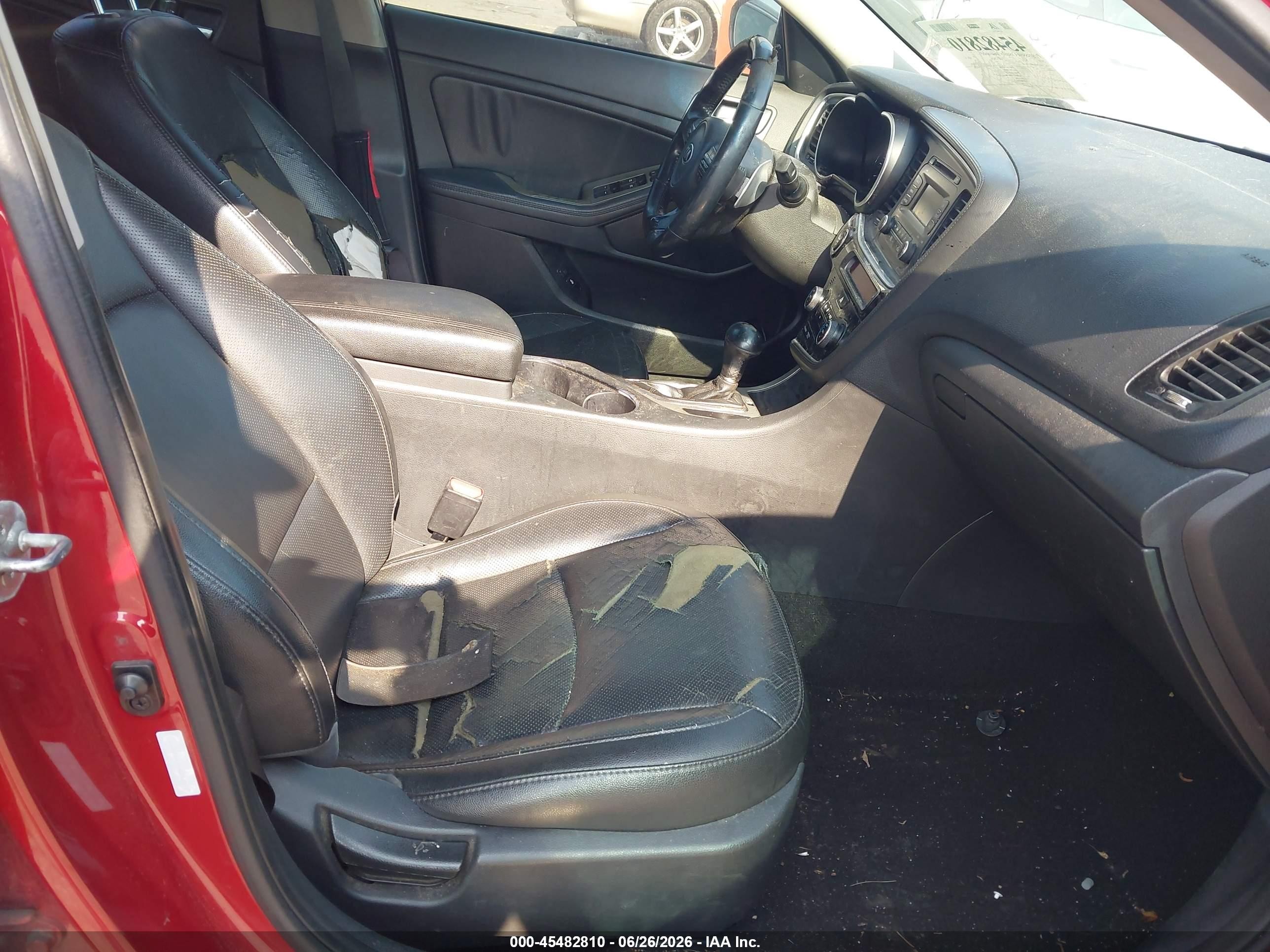 2014 Kia Optima Sx Turbo Красный vin: 5XXGR4A68EG291819