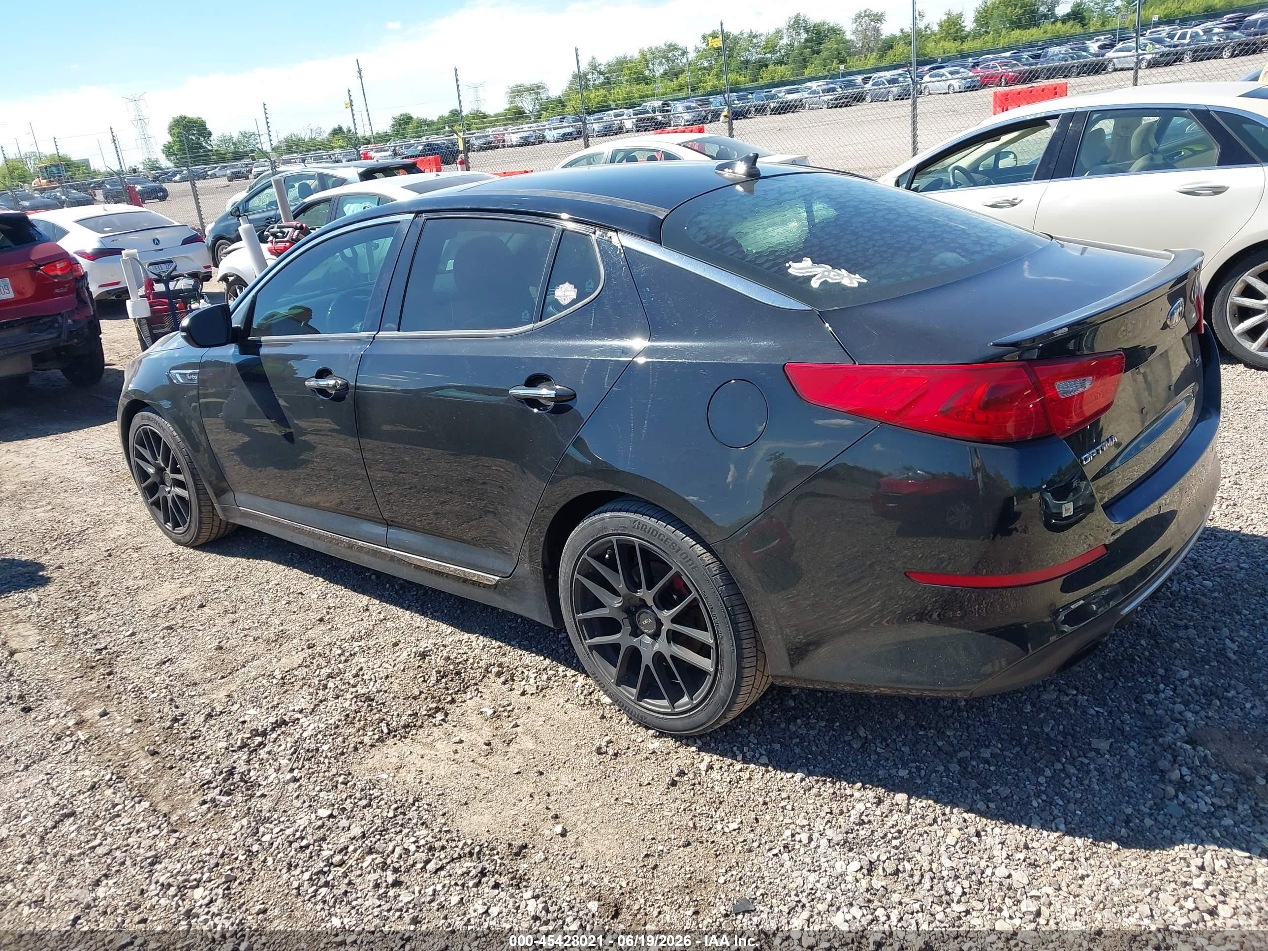 2014 Kia Optima Sxl Turbo Black vin: 5XXGR4A68EG350075