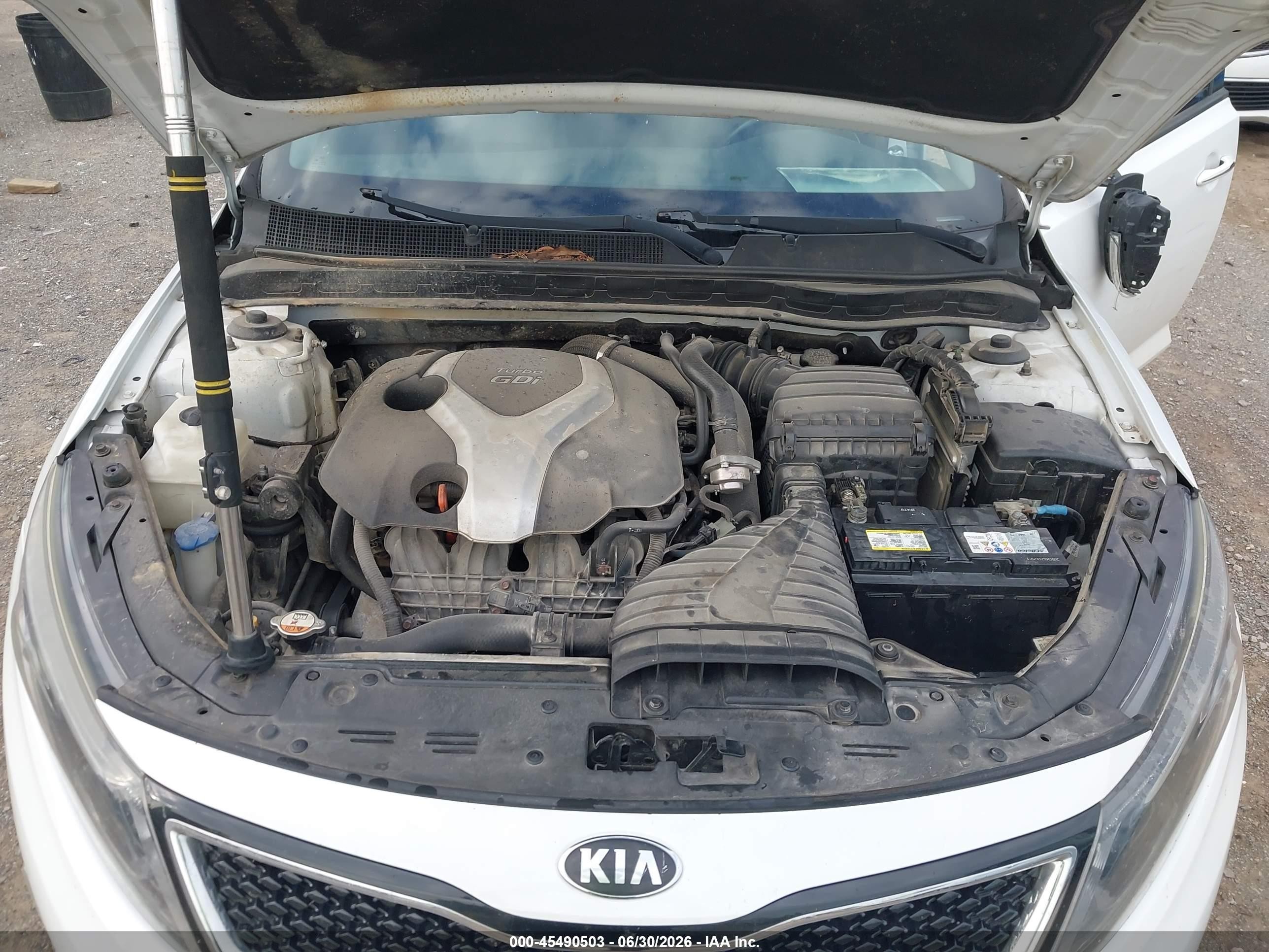 2015 Kia Optima Sx Turbo White vin: 5XXGR4A68FG356671