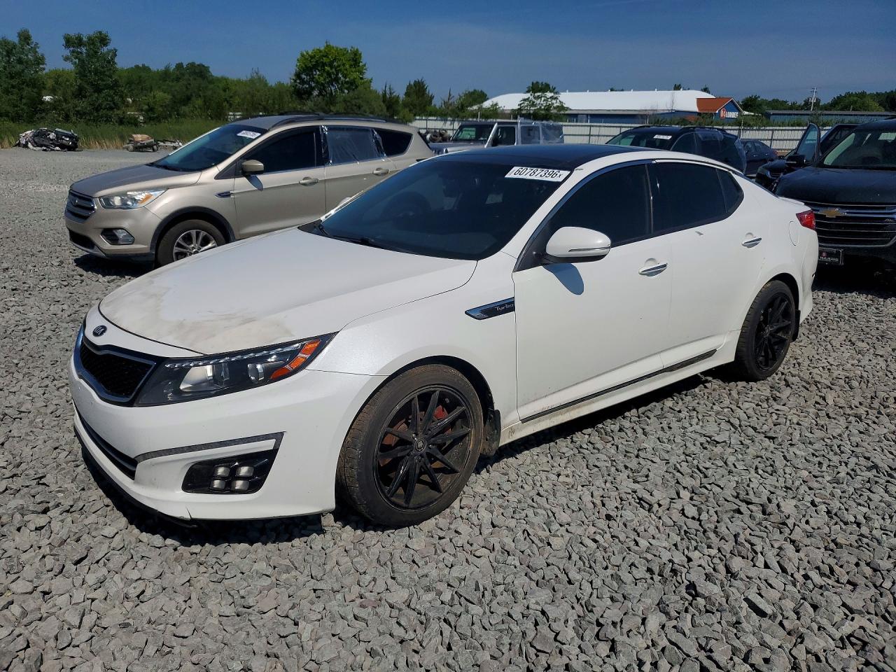 2015 Kia Optima Sx White vin: 5XXGR4A68FG411765