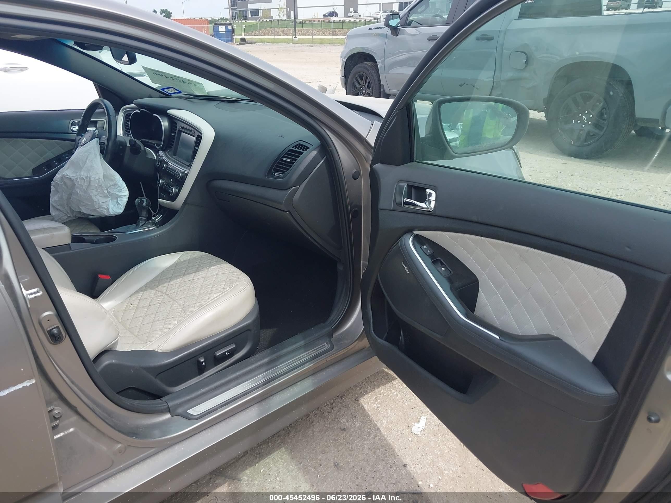 2015 Kia Optima Sxl Turbo Brown vin: 5XXGR4A68FG507752