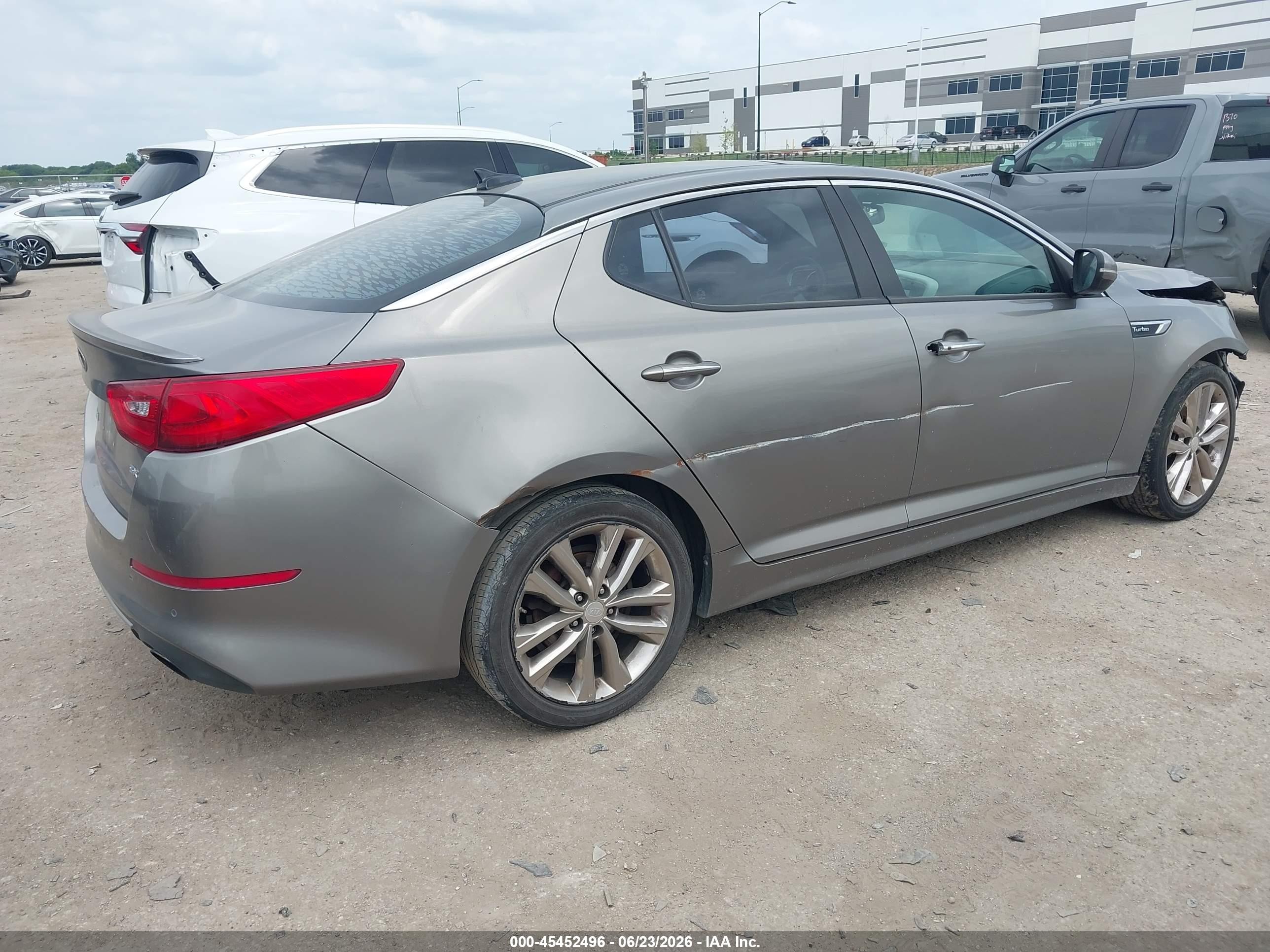2015 Kia Optima Sxl Turbo Brown vin: 5XXGR4A68FG507752