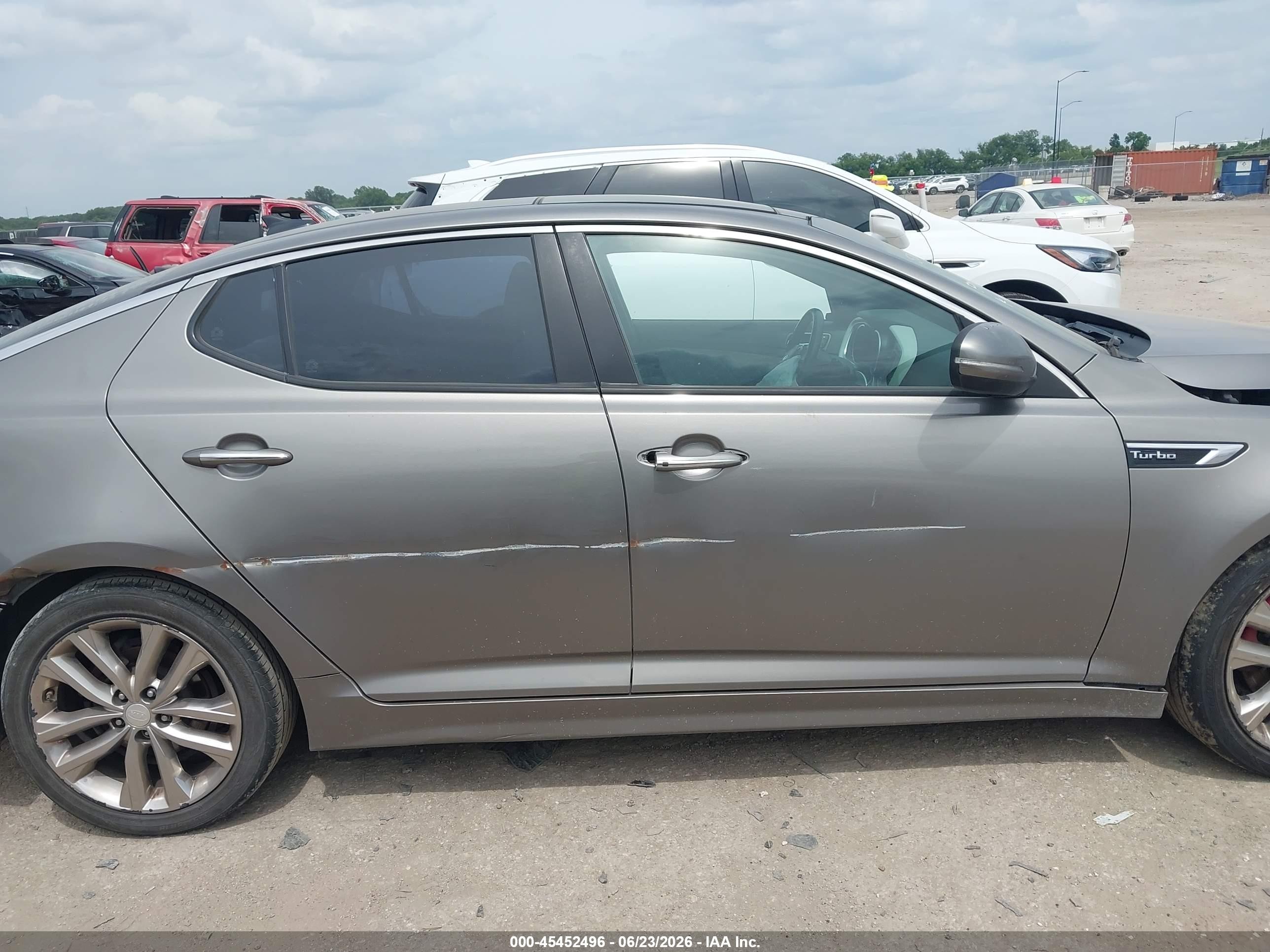 2015 Kia Optima Sxl Turbo Brown vin: 5XXGR4A68FG507752
