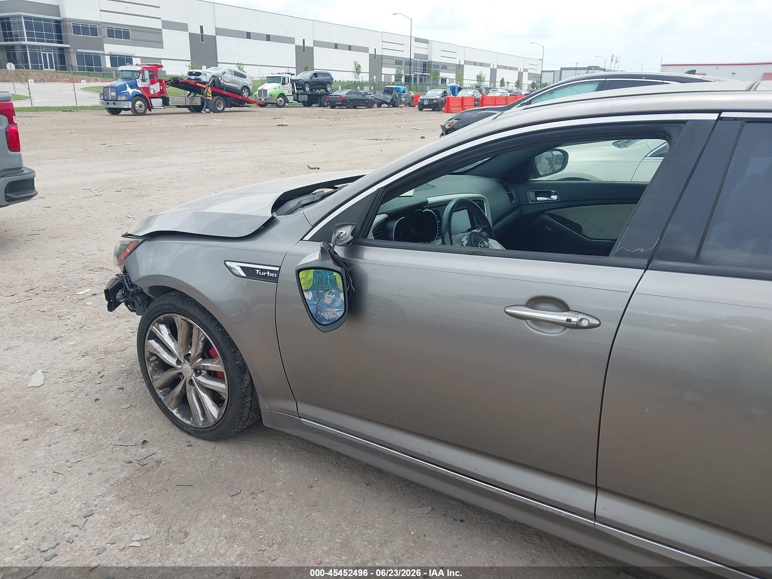 2015 Kia Optima Sxl Turbo Brown vin: 5XXGR4A68FG507752