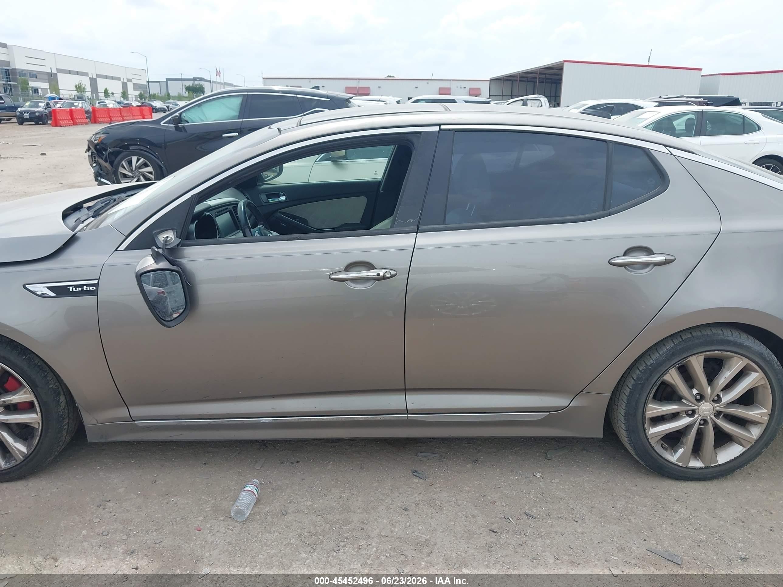 2015 Kia Optima Sxl Turbo Brown vin: 5XXGR4A68FG507752