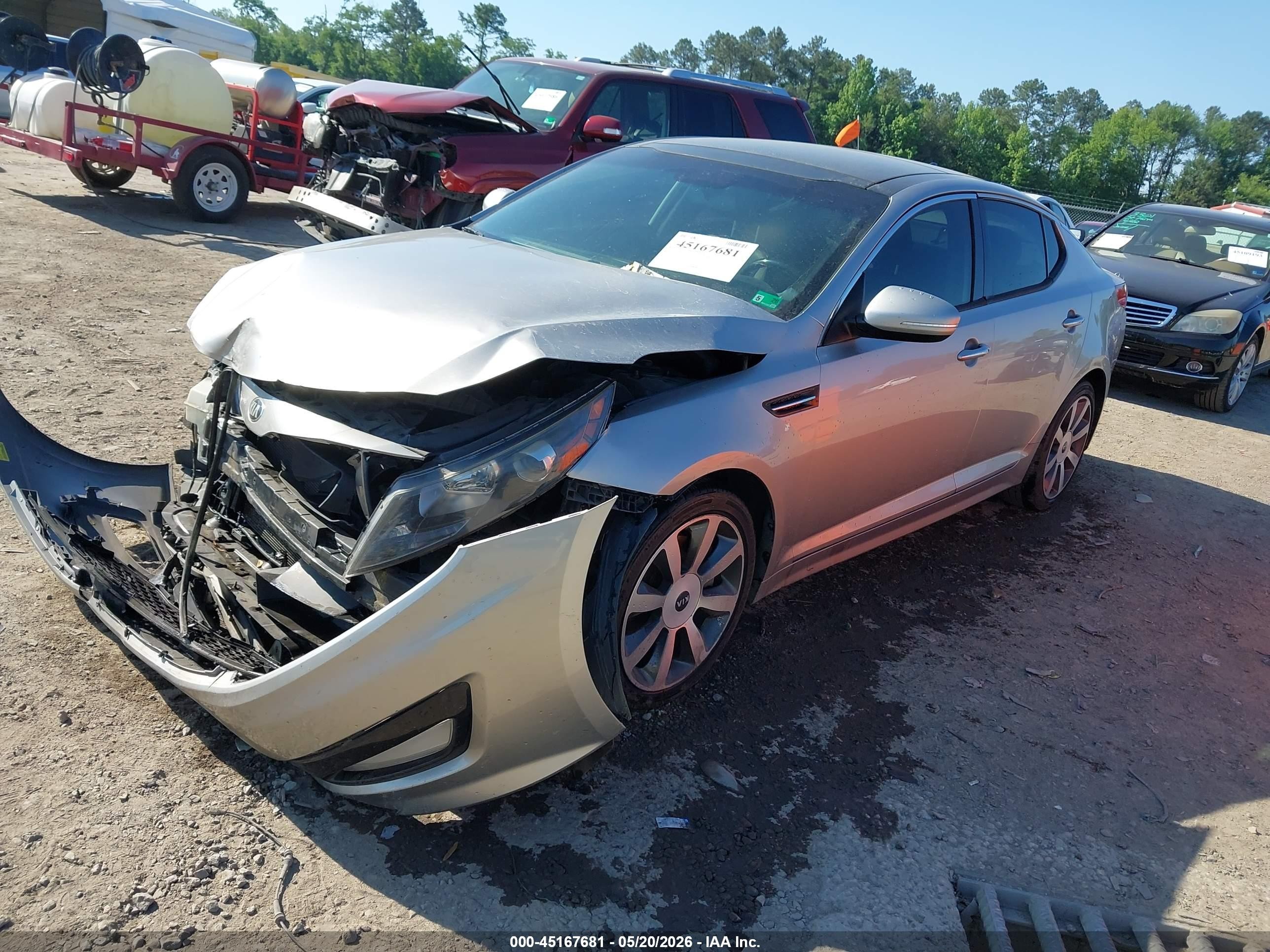 2013 Kia Optima Sx Silver vin: 5XXGR4A69DG142012