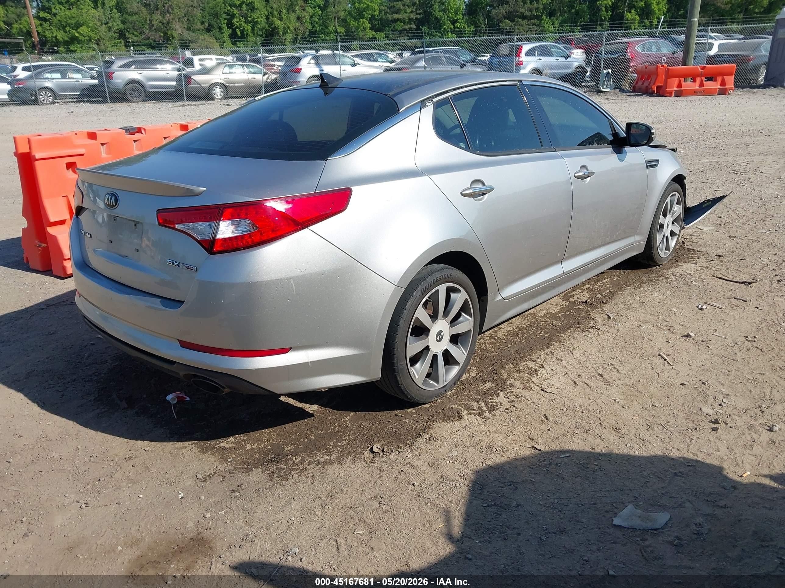 2013 Kia Optima Sx Silver vin: 5XXGR4A69DG142012