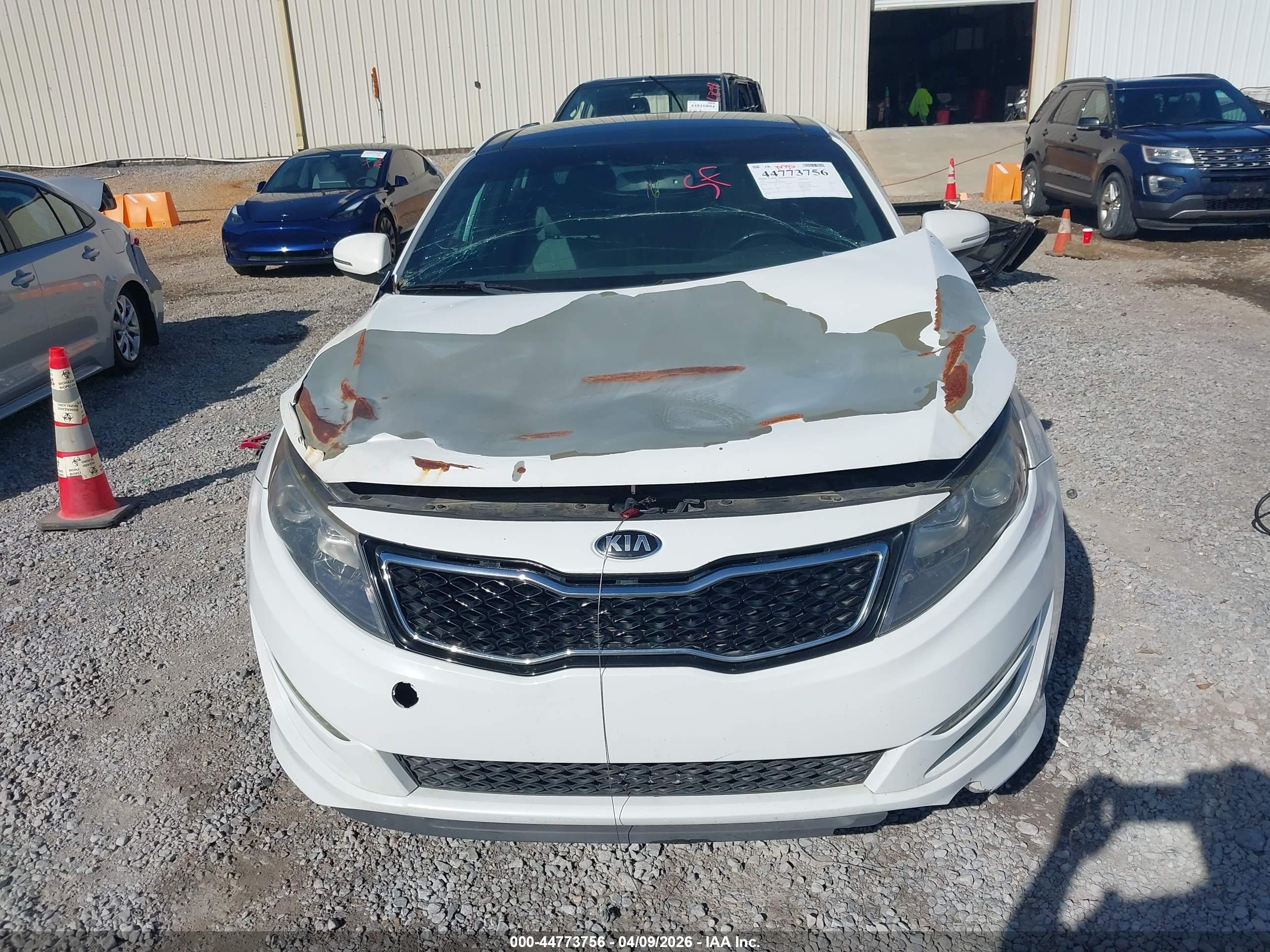2013 Kia Optima Sx White vin: 5XXGR4A69DG206694