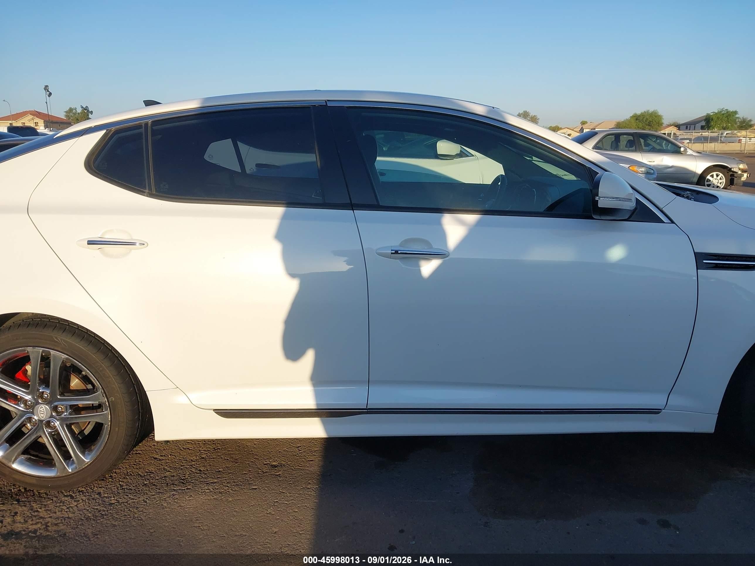 2013 Kia Optima Sx White vin: 5XXGR4A69DG228985