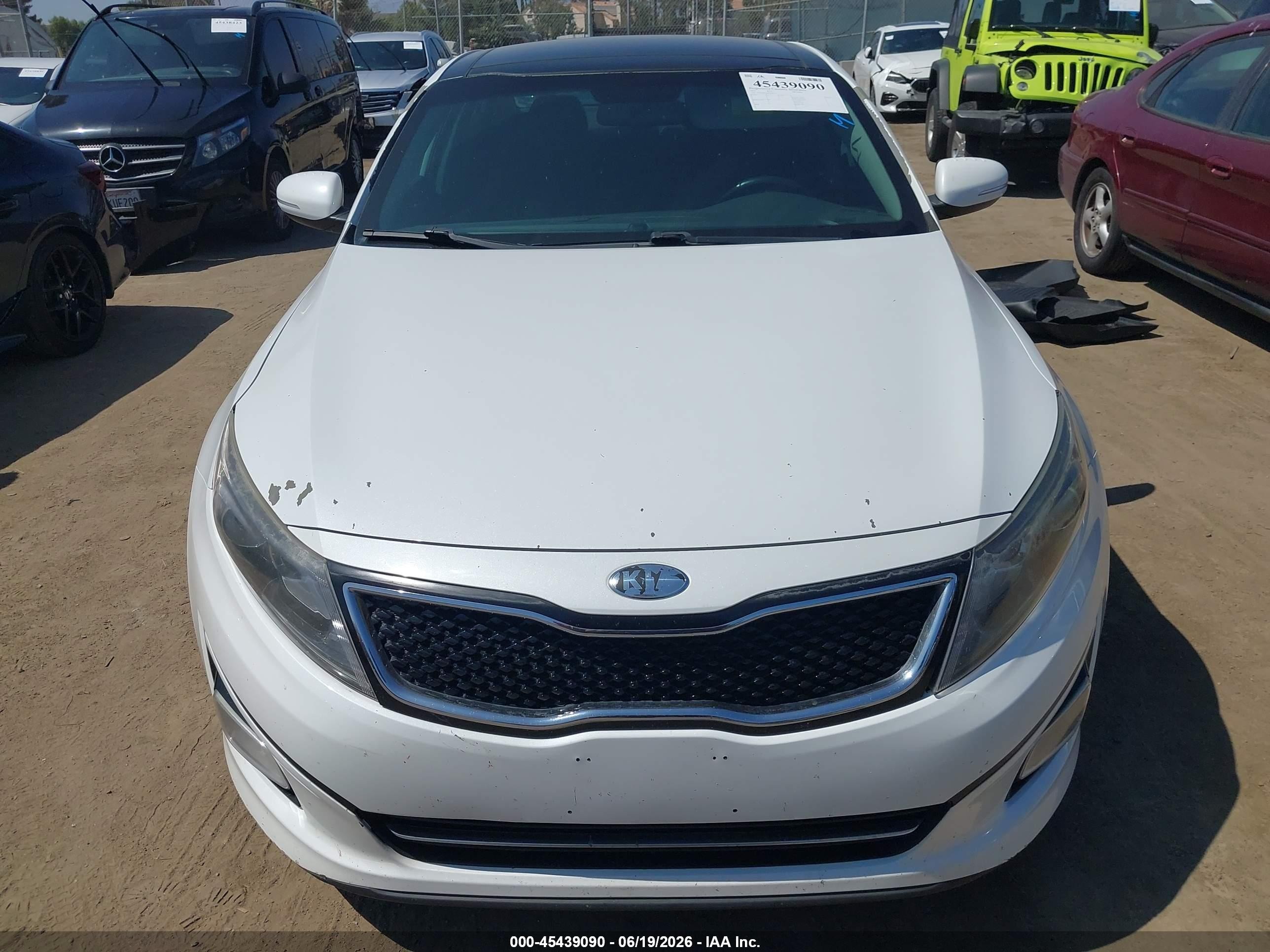 2015 Kia Optima Sx Turbo White vin: 5XXGR4A69FG387721