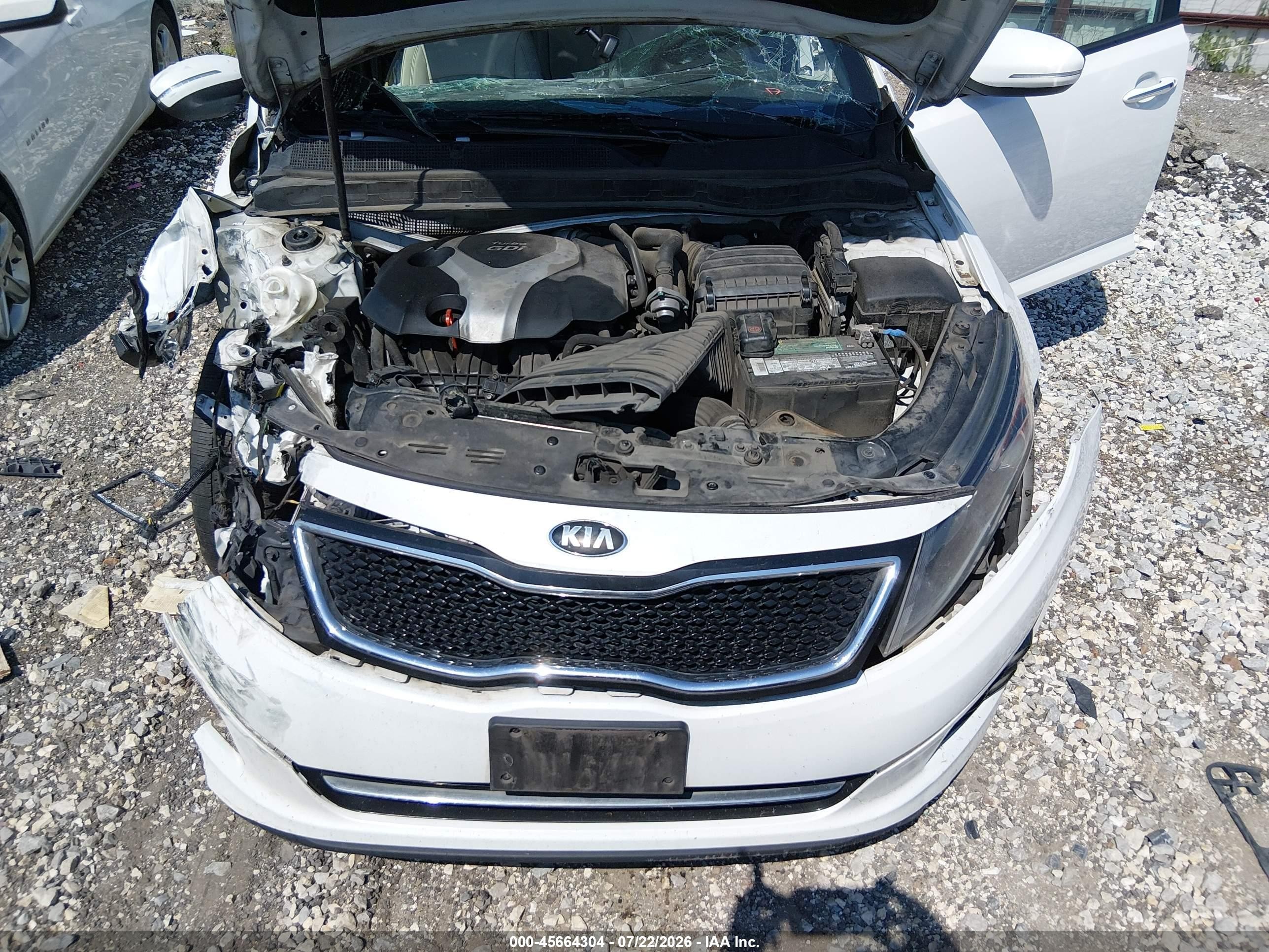 2014 Kia Optima Sxl Turbo White vin: 5XXGR4A6XEG348232