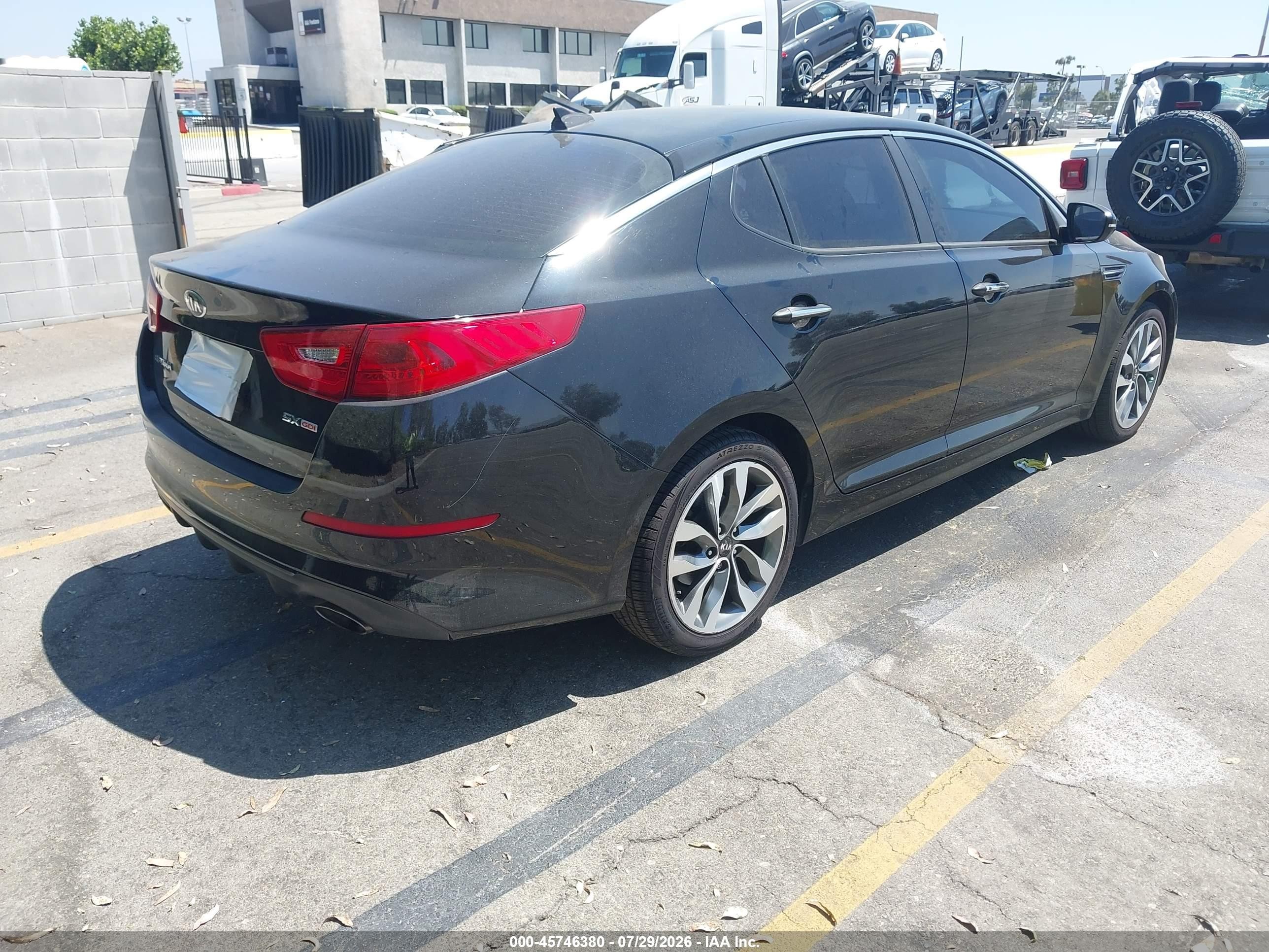 2015 Kia Optima Sx Черный vin: 5XXGR4A72FG442115