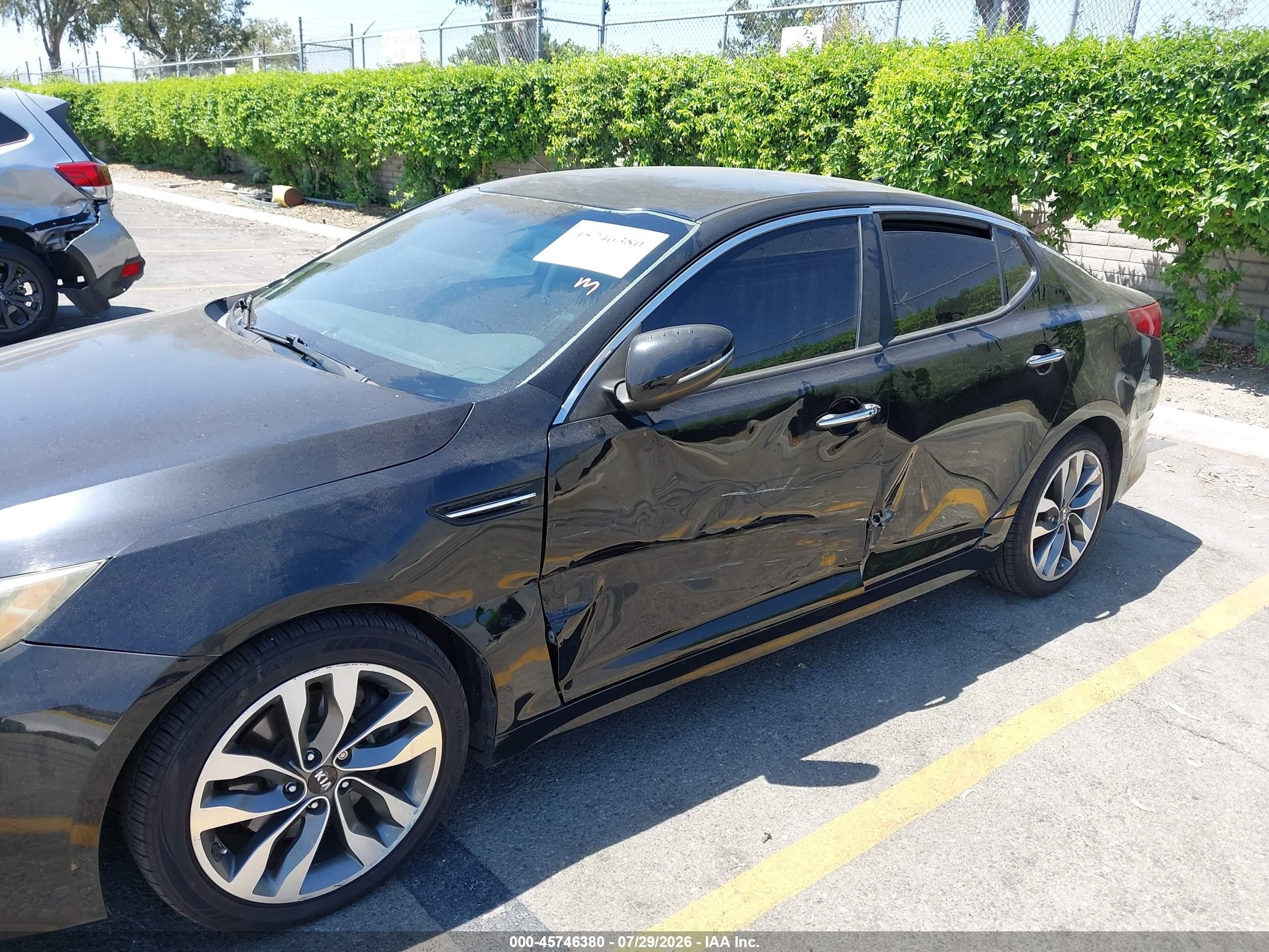 2015 Kia Optima Sx Черный vin: 5XXGR4A72FG442115