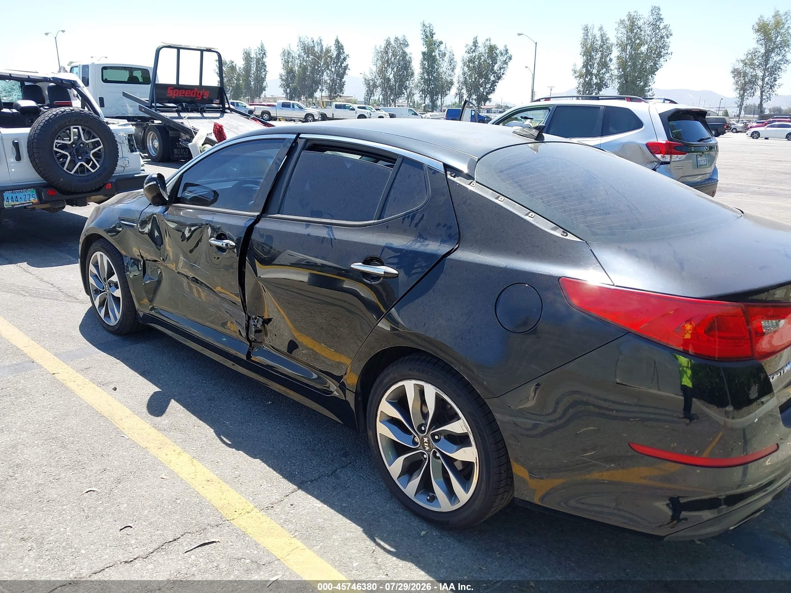 2015 Kia Optima Sx Черный vin: 5XXGR4A72FG442115