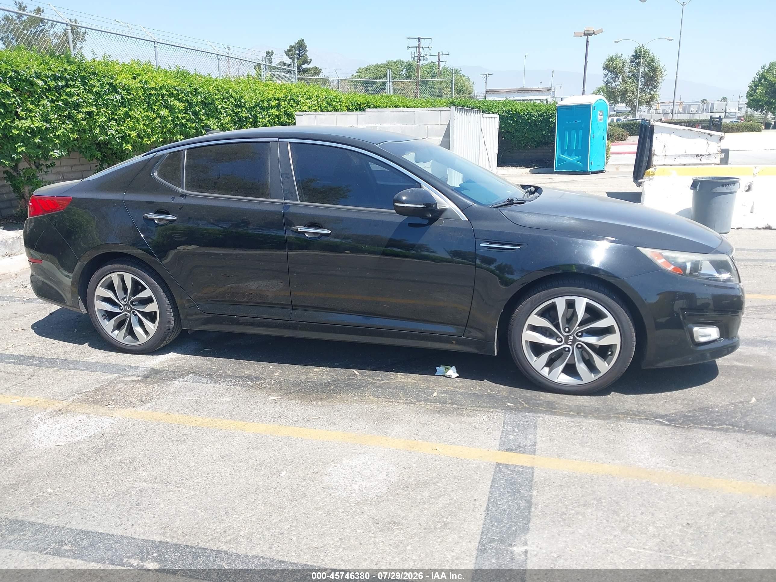 2015 Kia Optima Sx Черный vin: 5XXGR4A72FG442115