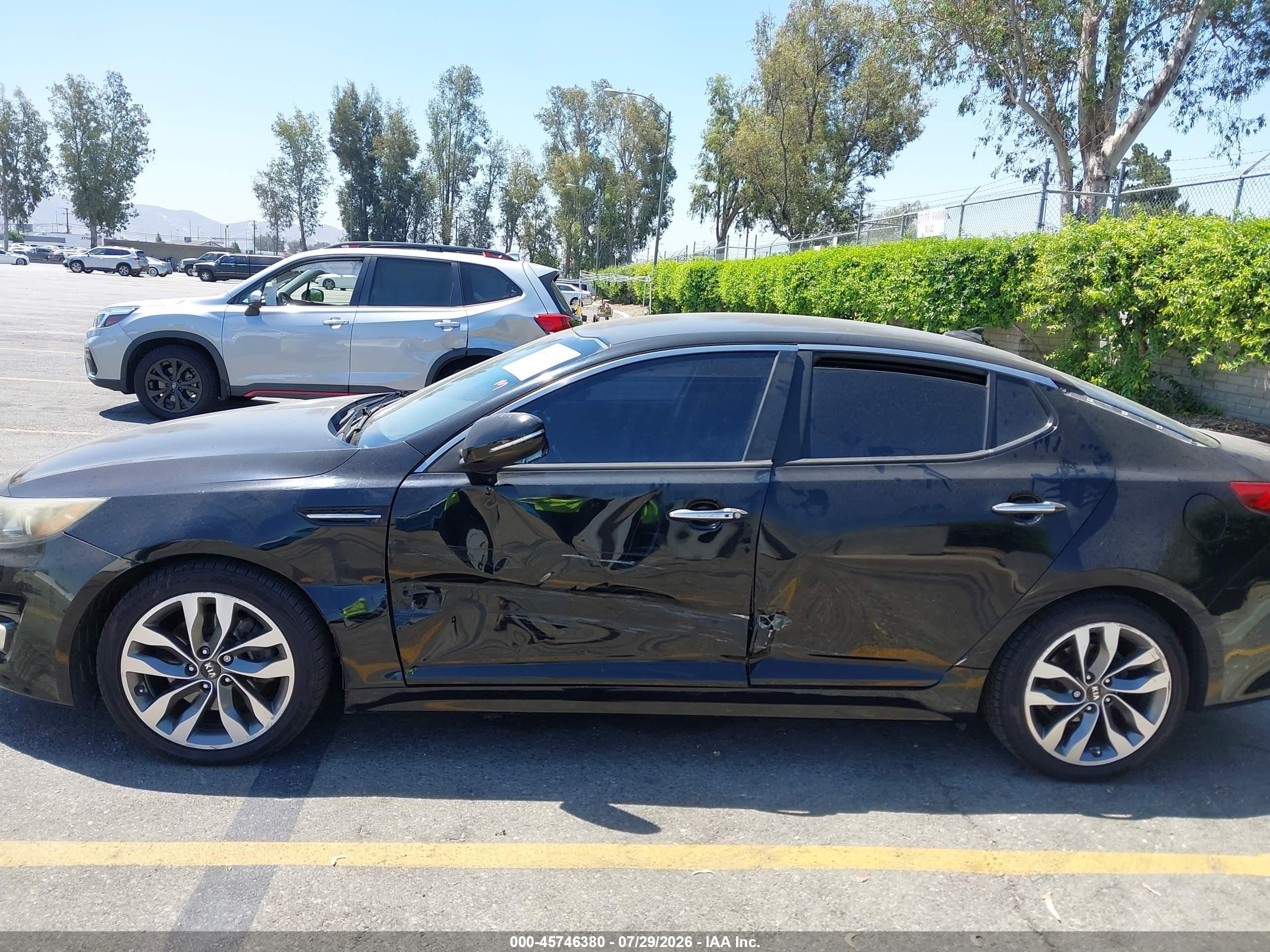 2015 Kia Optima Sx Черный vin: 5XXGR4A72FG442115
