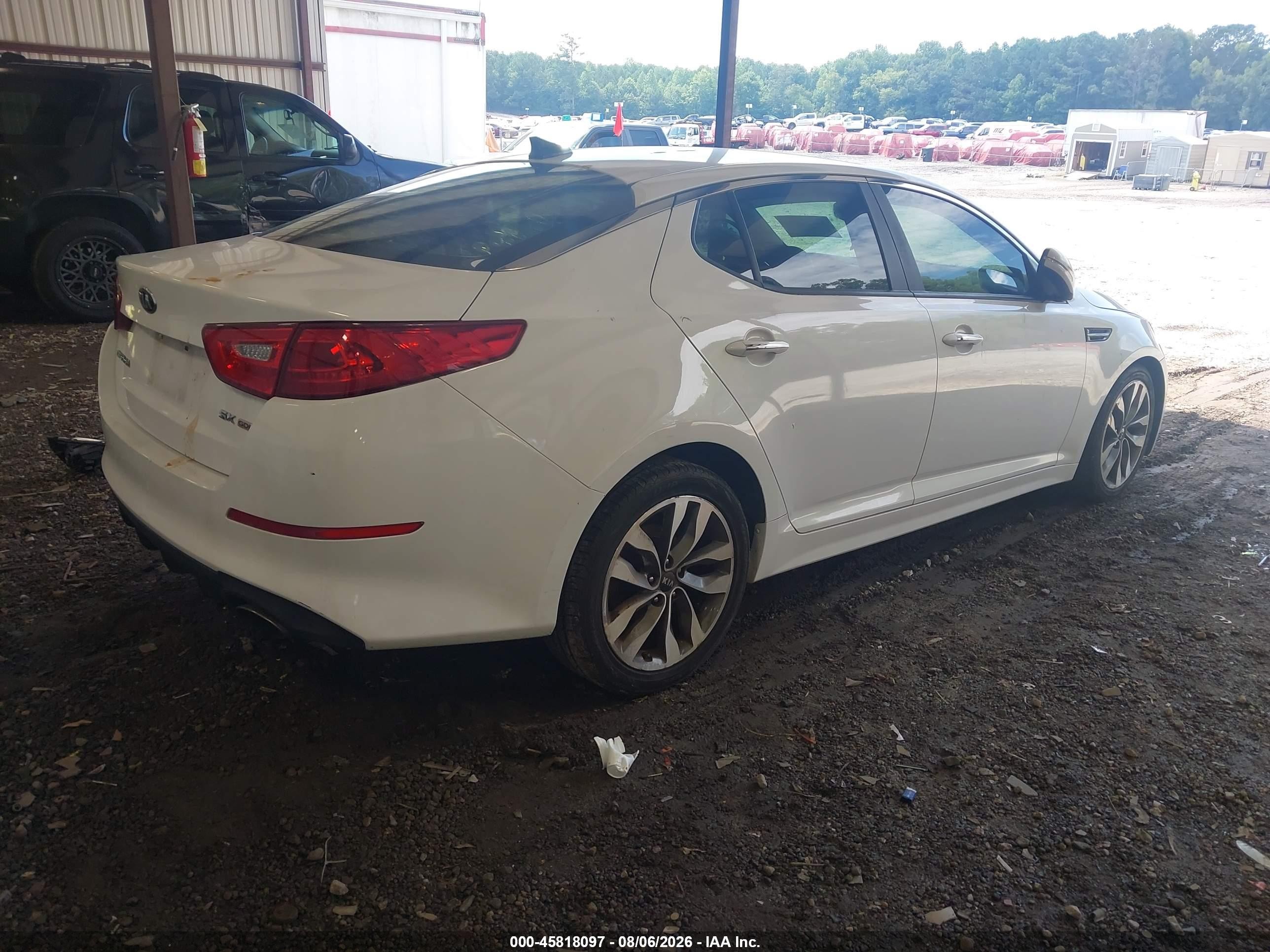 2015 Kia Optima Sx White vin: 5XXGR4A74FG360581