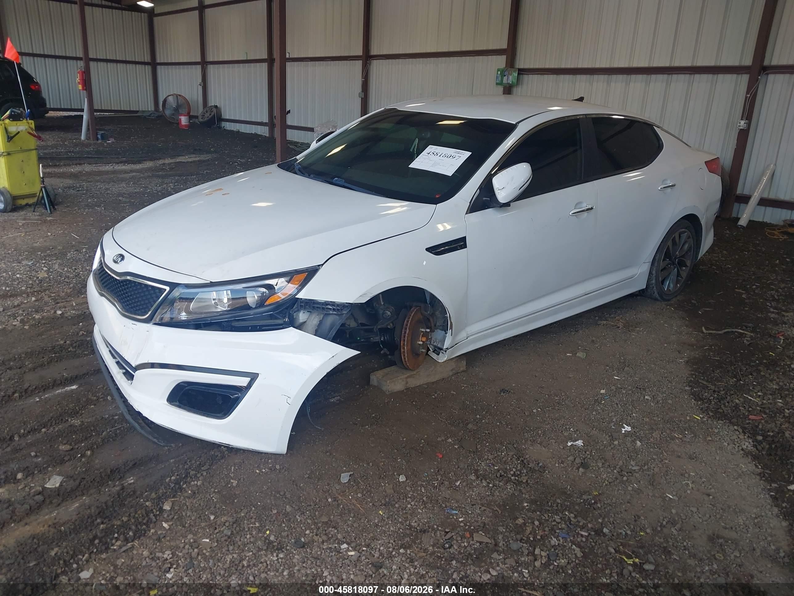 2015 Kia Optima Sx White vin: 5XXGR4A74FG360581