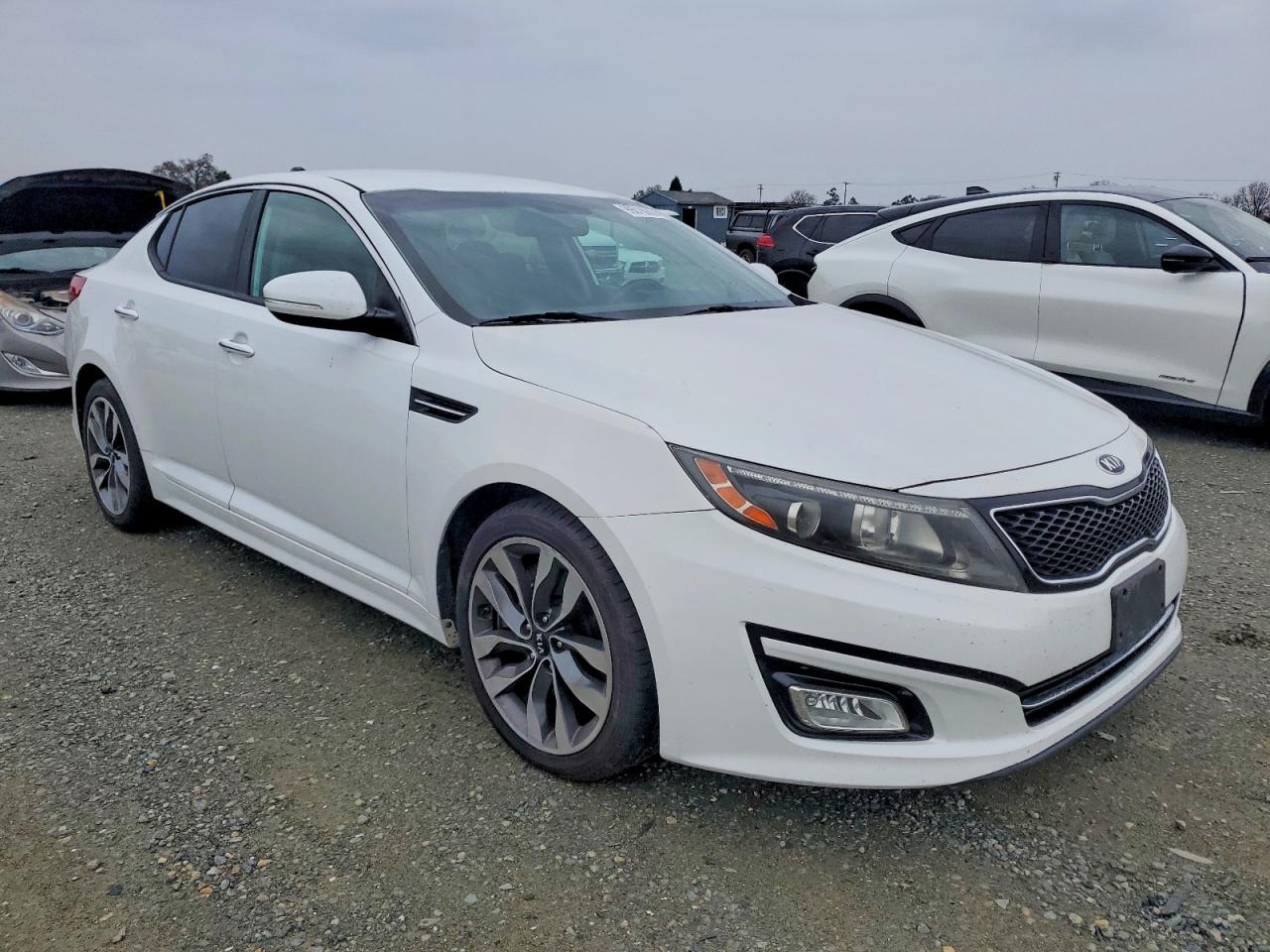 2015 Kia Optima Sx White vin: 5XXGR4A74FG462964