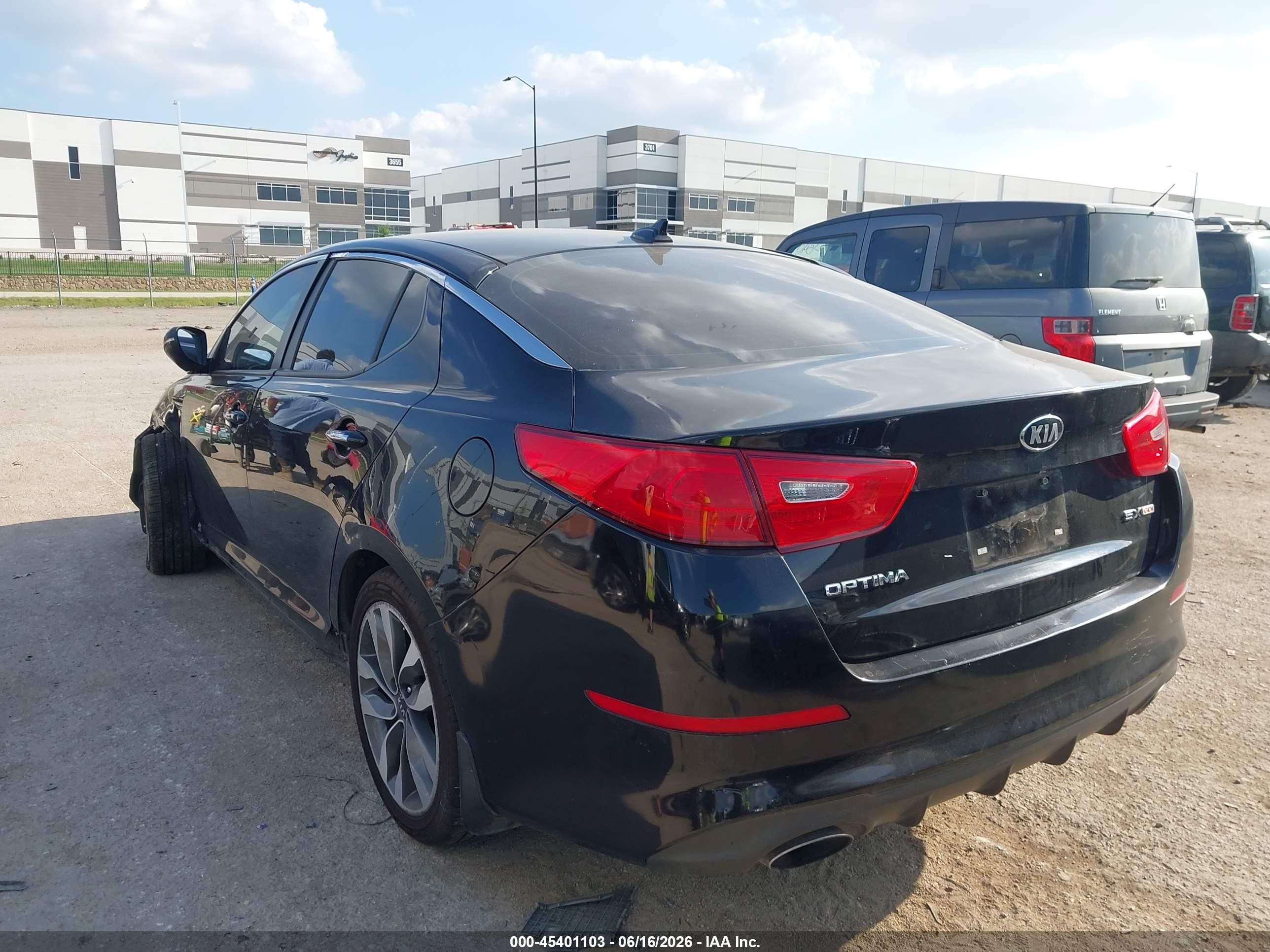 2015 Kia Optima Sx Черный vin: 5XXGR4A75FG516711