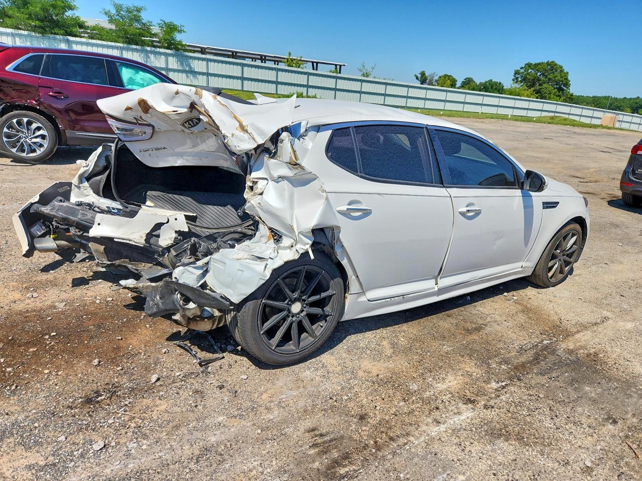 2015 Kia Optima Sx White vin: 5XXGR4A77FG367279