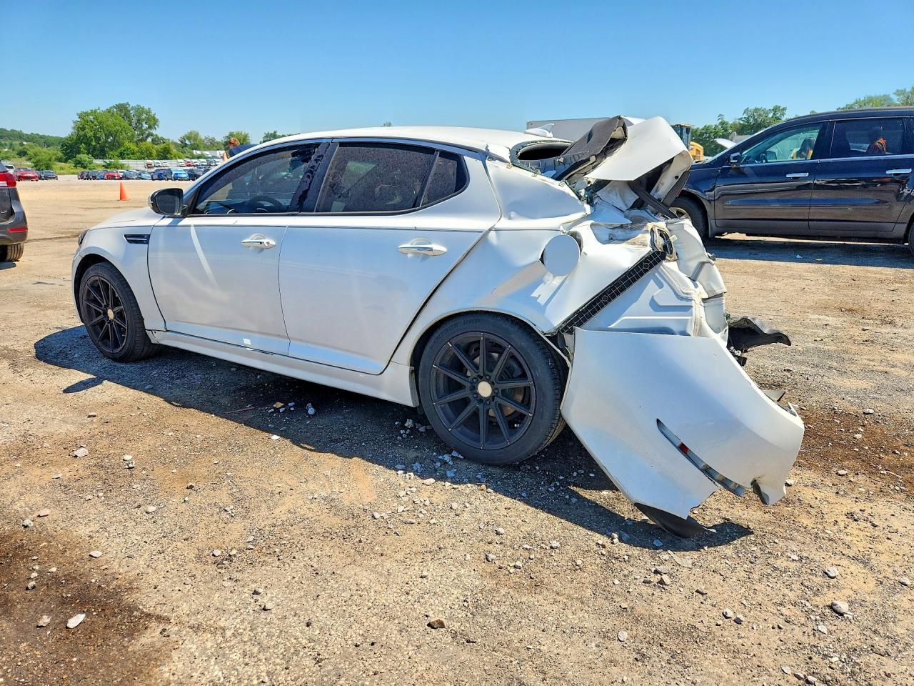 2015 Kia Optima Sx White vin: 5XXGR4A77FG367279