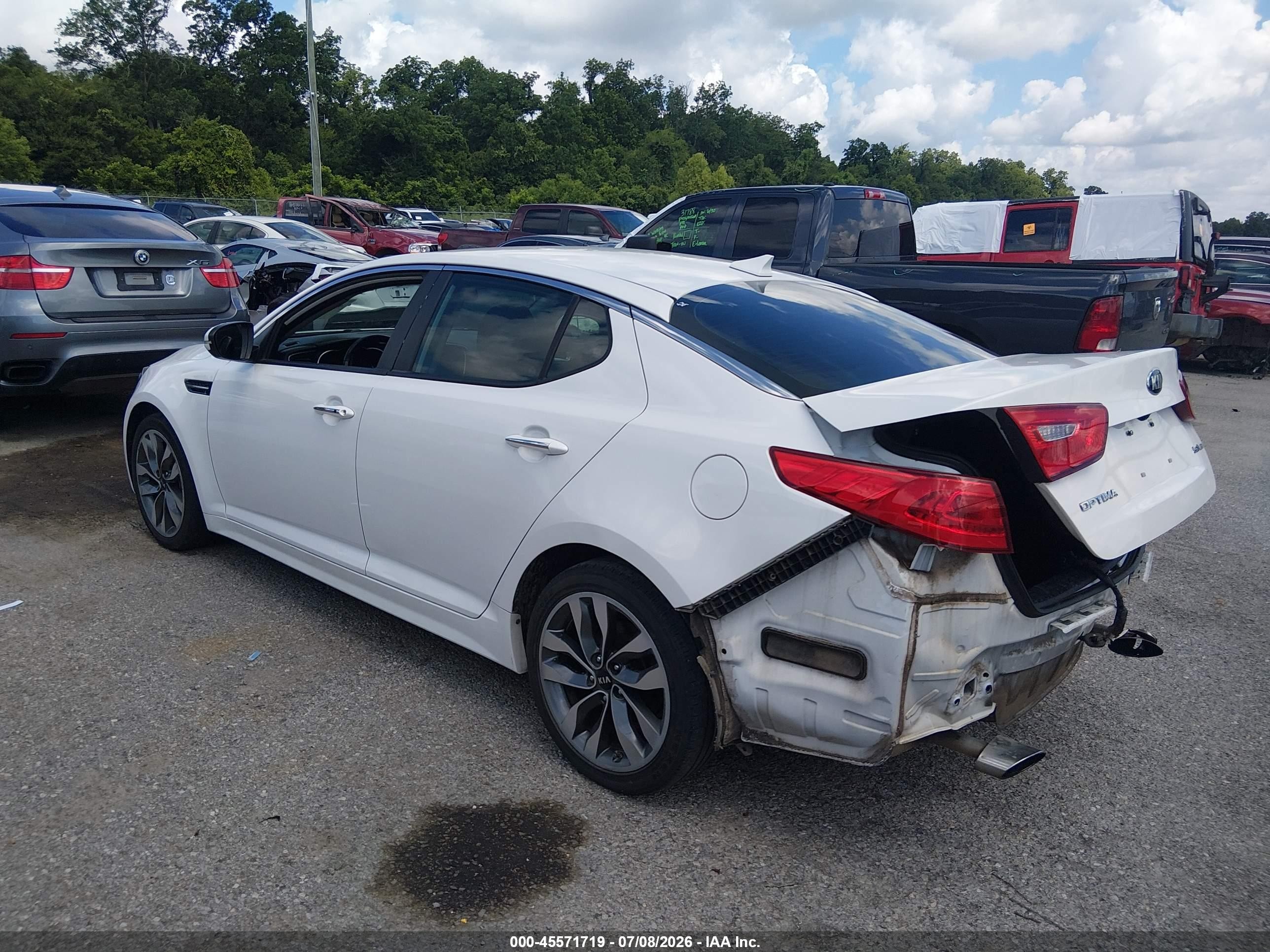 2015 Kia Optima Sx White vin: 5XXGR4A77FG424970
