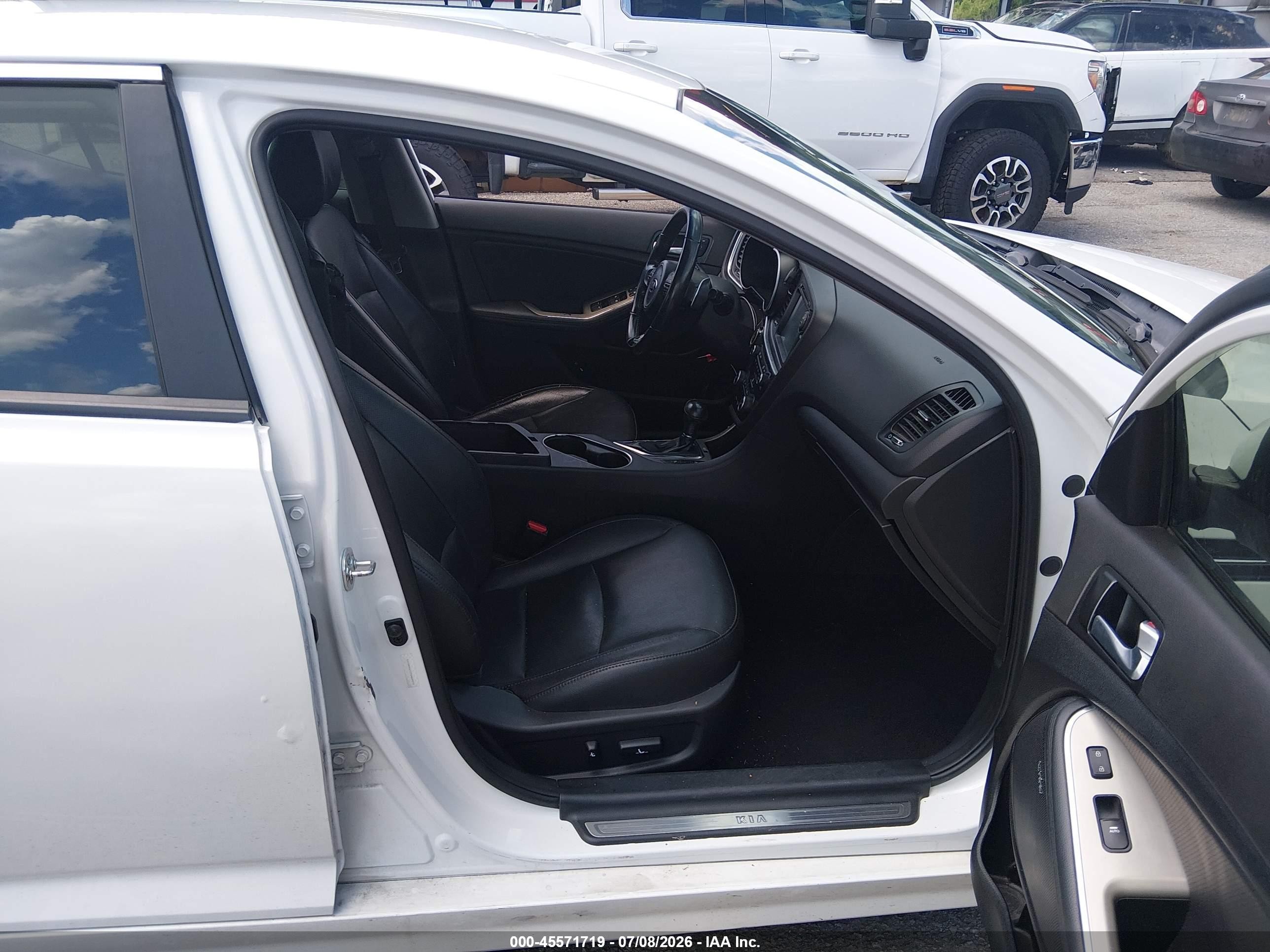2015 Kia Optima Sx White vin: 5XXGR4A77FG424970