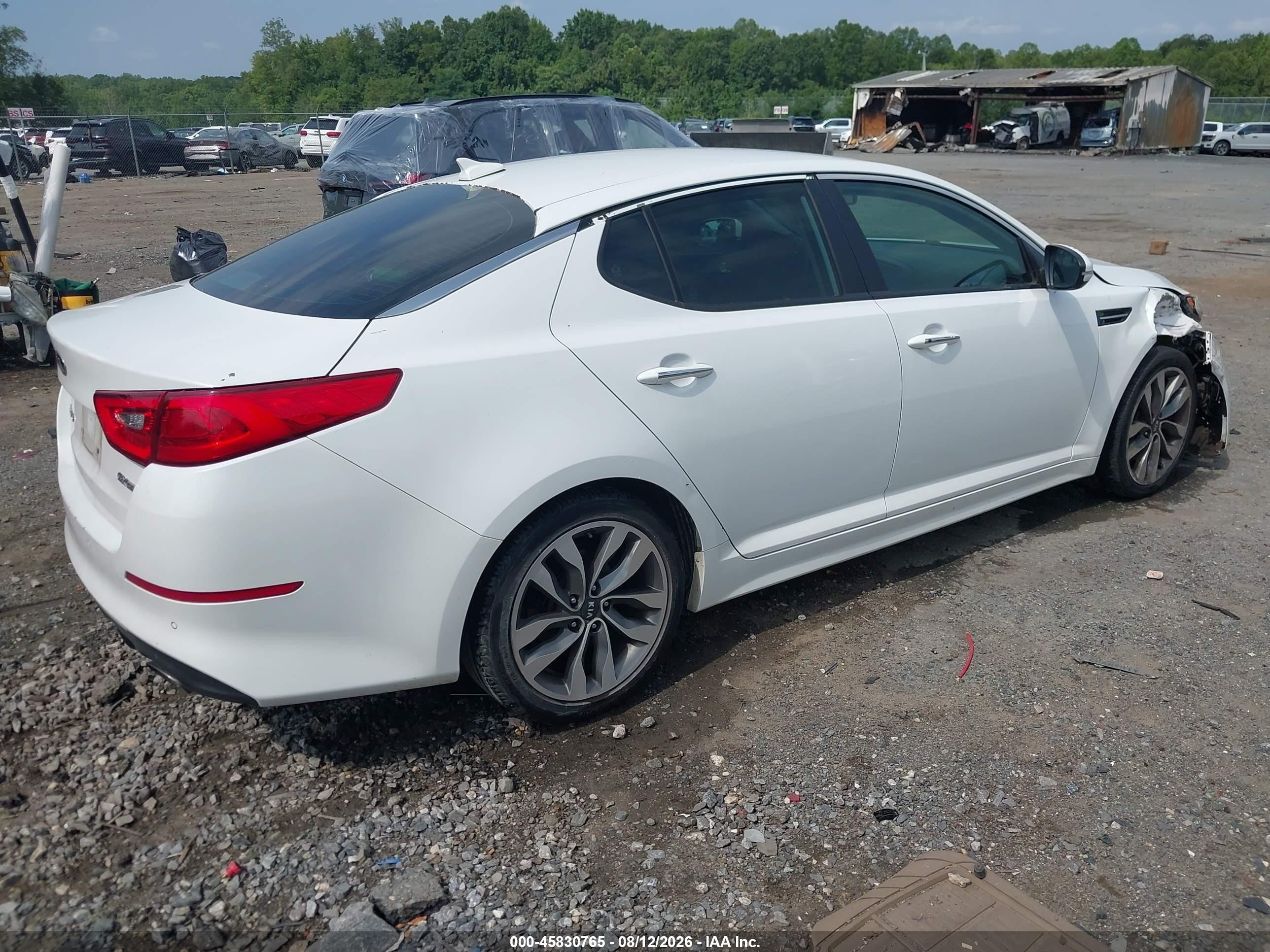 2015 Kia Optima Sx White vin: 5XXGR4A77FG445446