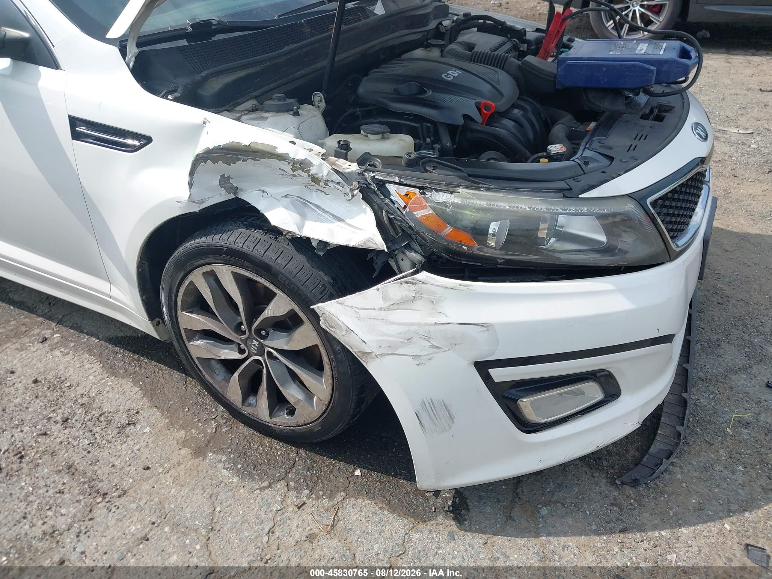 2015 Kia Optima Sx White vin: 5XXGR4A77FG445446