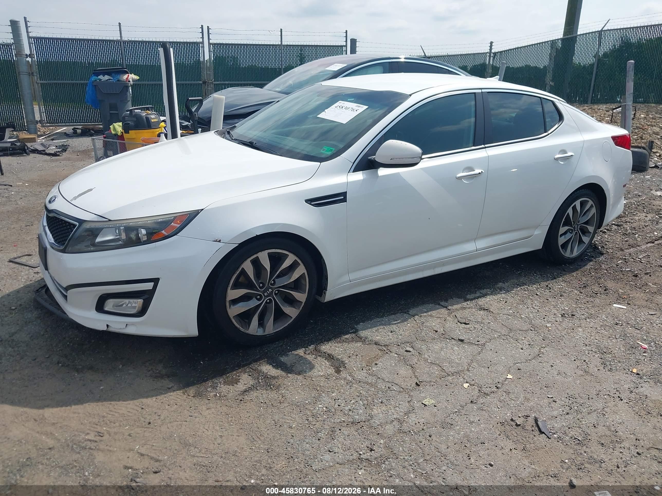 2015 Kia Optima Sx White vin: 5XXGR4A77FG445446