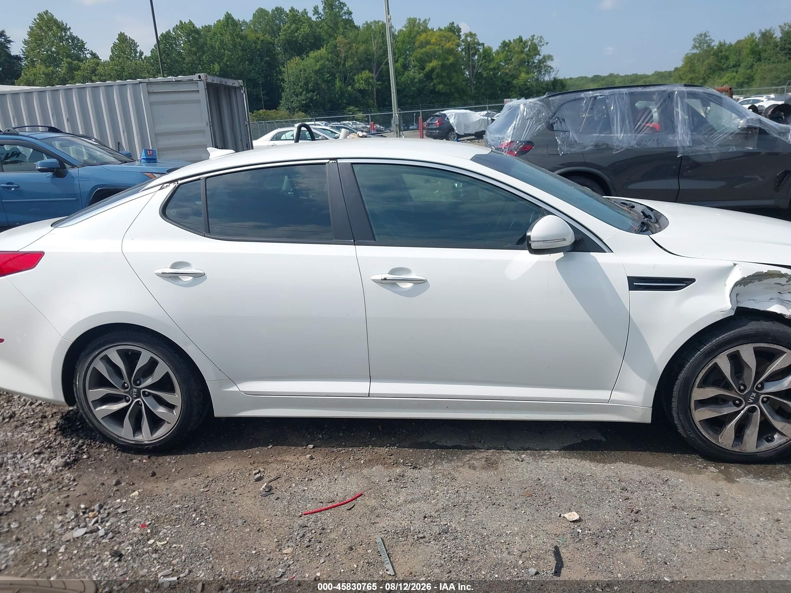 2015 Kia Optima Sx White vin: 5XXGR4A77FG445446