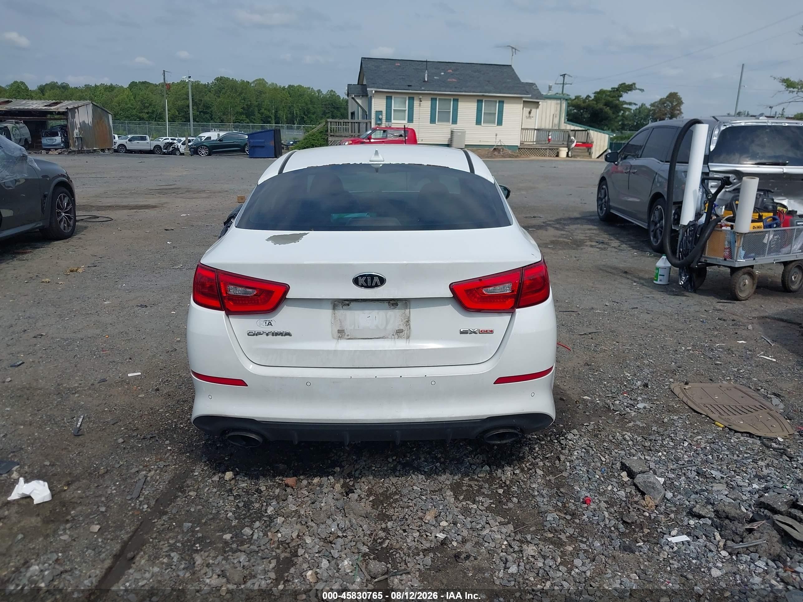 2015 Kia Optima Sx White vin: 5XXGR4A77FG445446