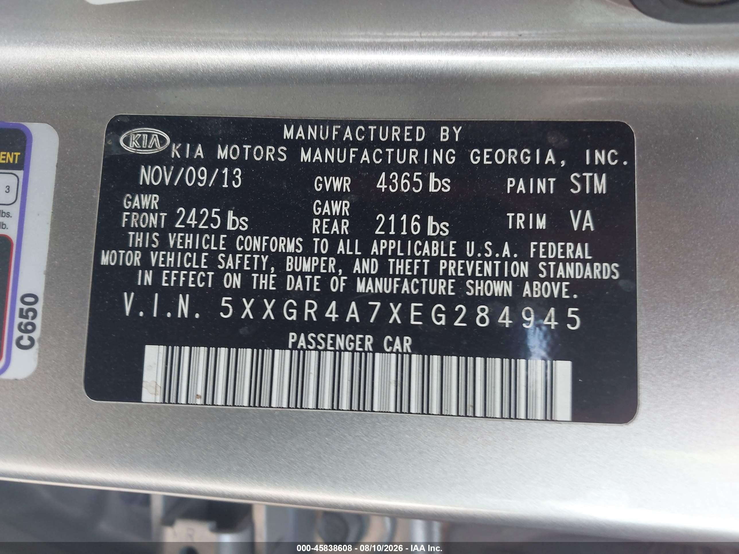 2014 Kia Optima Sx Silver vin: 5XXGR4A7XEG284945