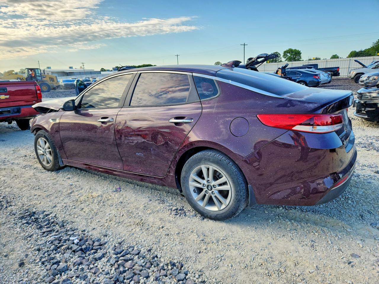 2016 Kia Optima Lx Purple vin: 5XXGT4L30GG034788