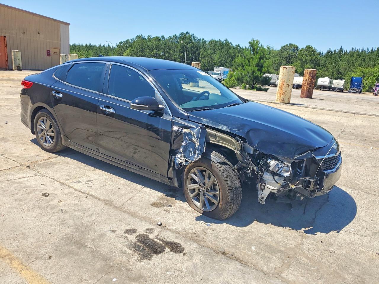 2019 Kia Optima Lx Black vin: 5XXGT4L33KG348749