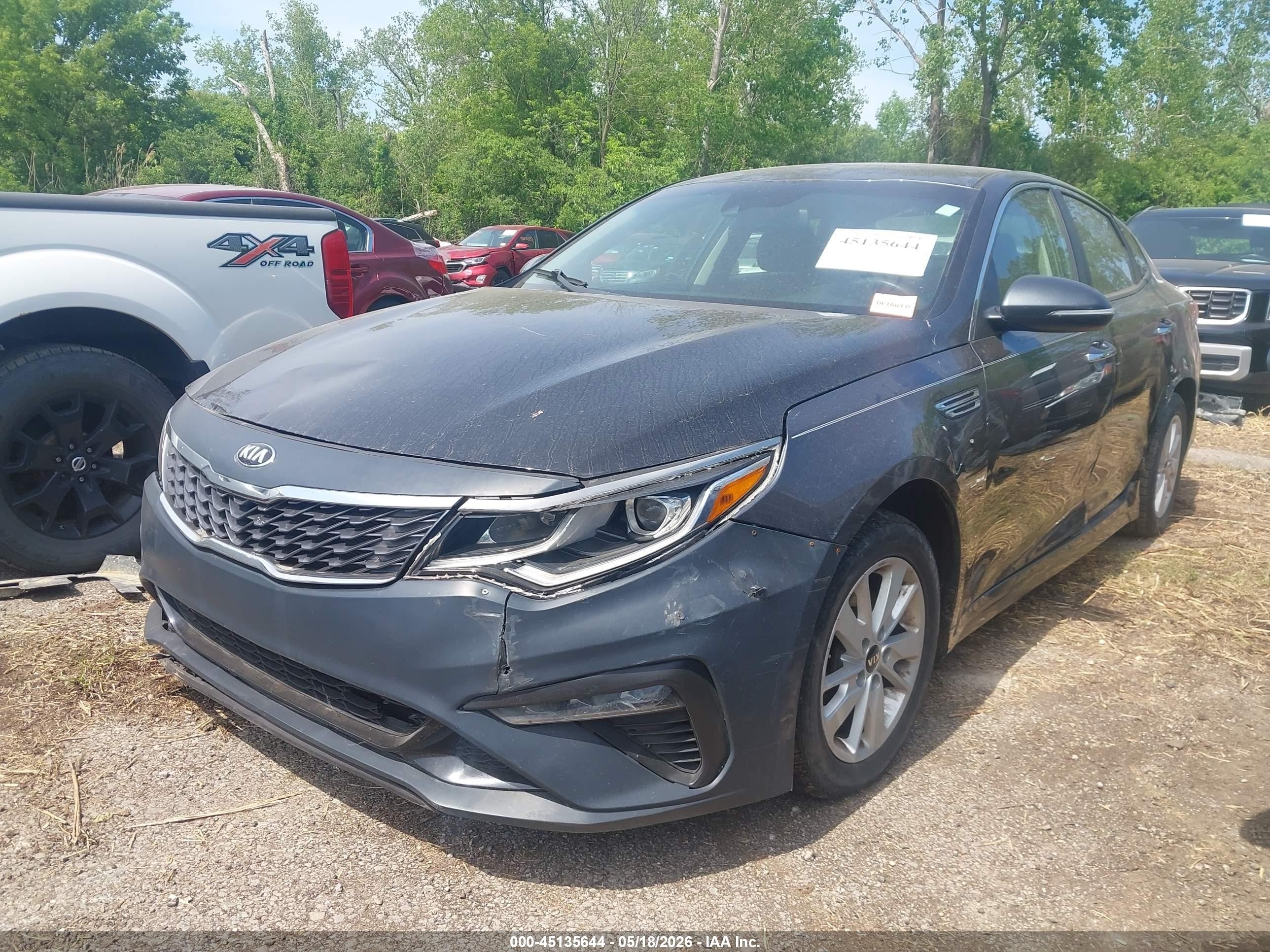 2020 Kia Optima Lx Gray vin: 5XXGT4L35LG427096