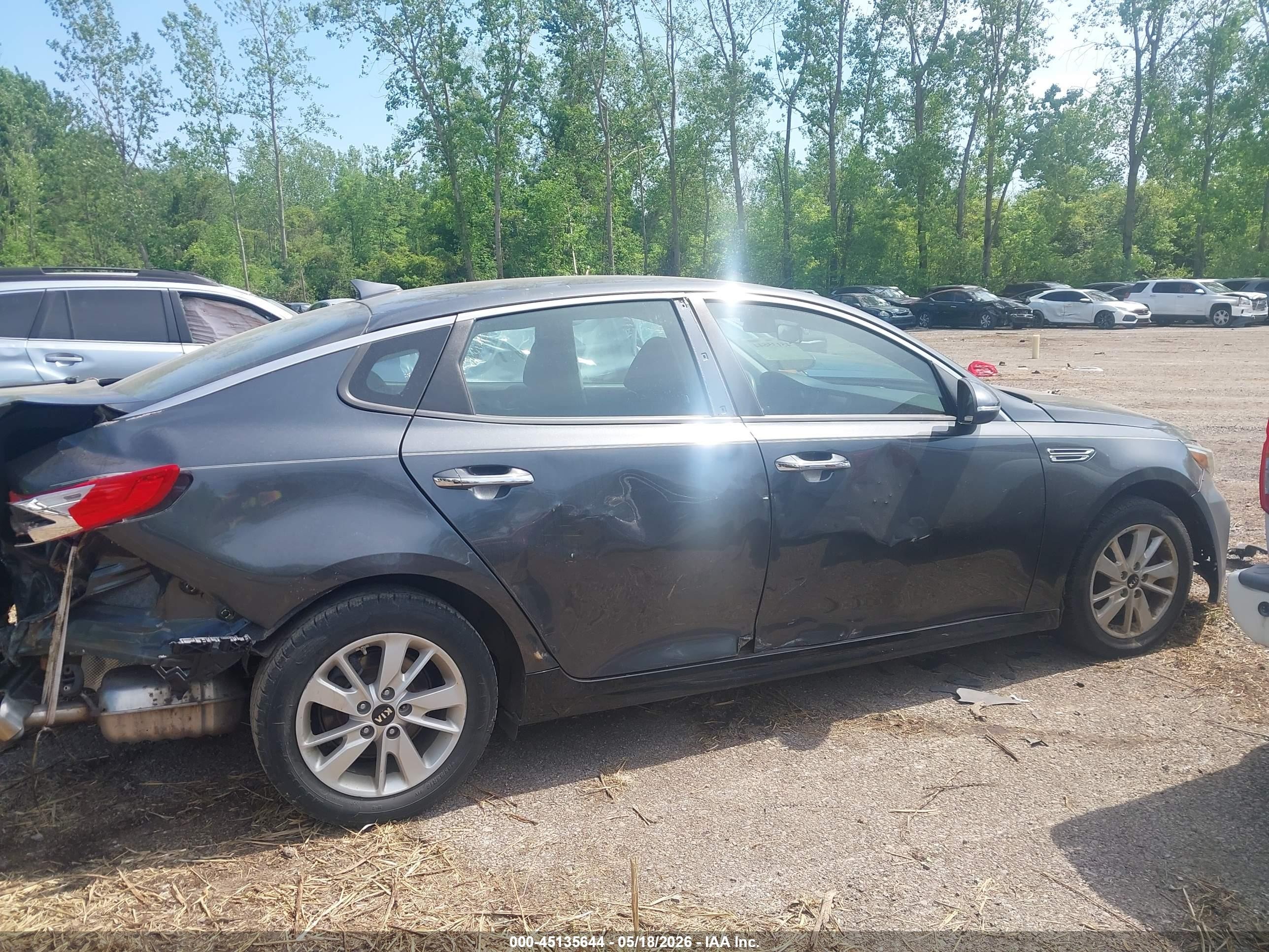 2020 Kia Optima Lx Gray vin: 5XXGT4L35LG427096