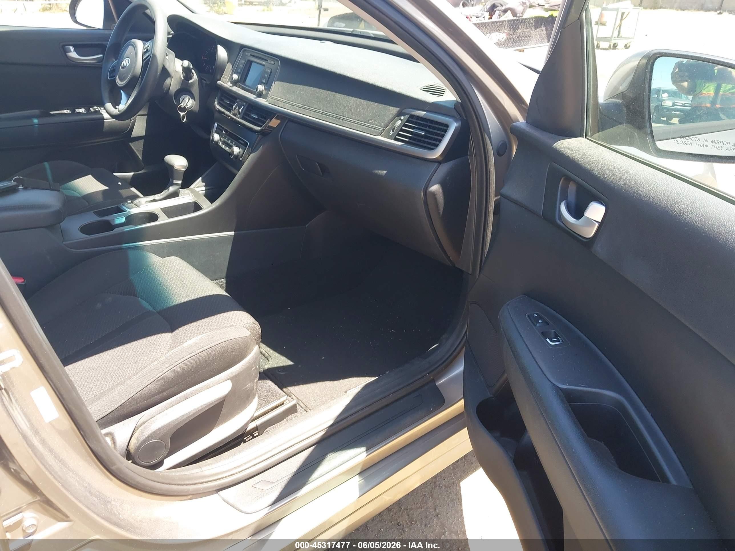2016 Kia Optima Lx Gray vin: 5XXGT4L36GG060697