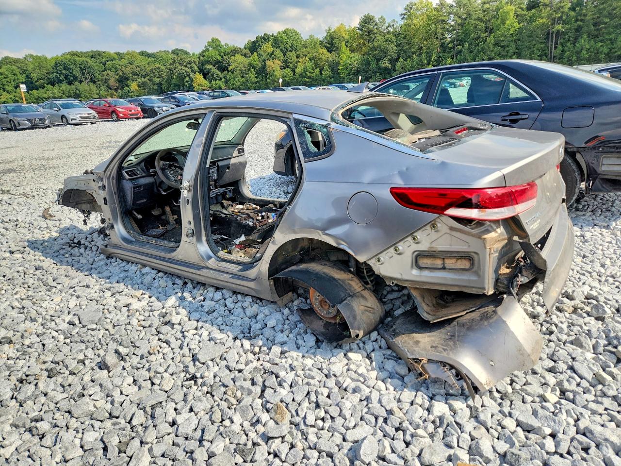 2018 Kia Optima Lx Gray vin: 5XXGT4L36JG259465