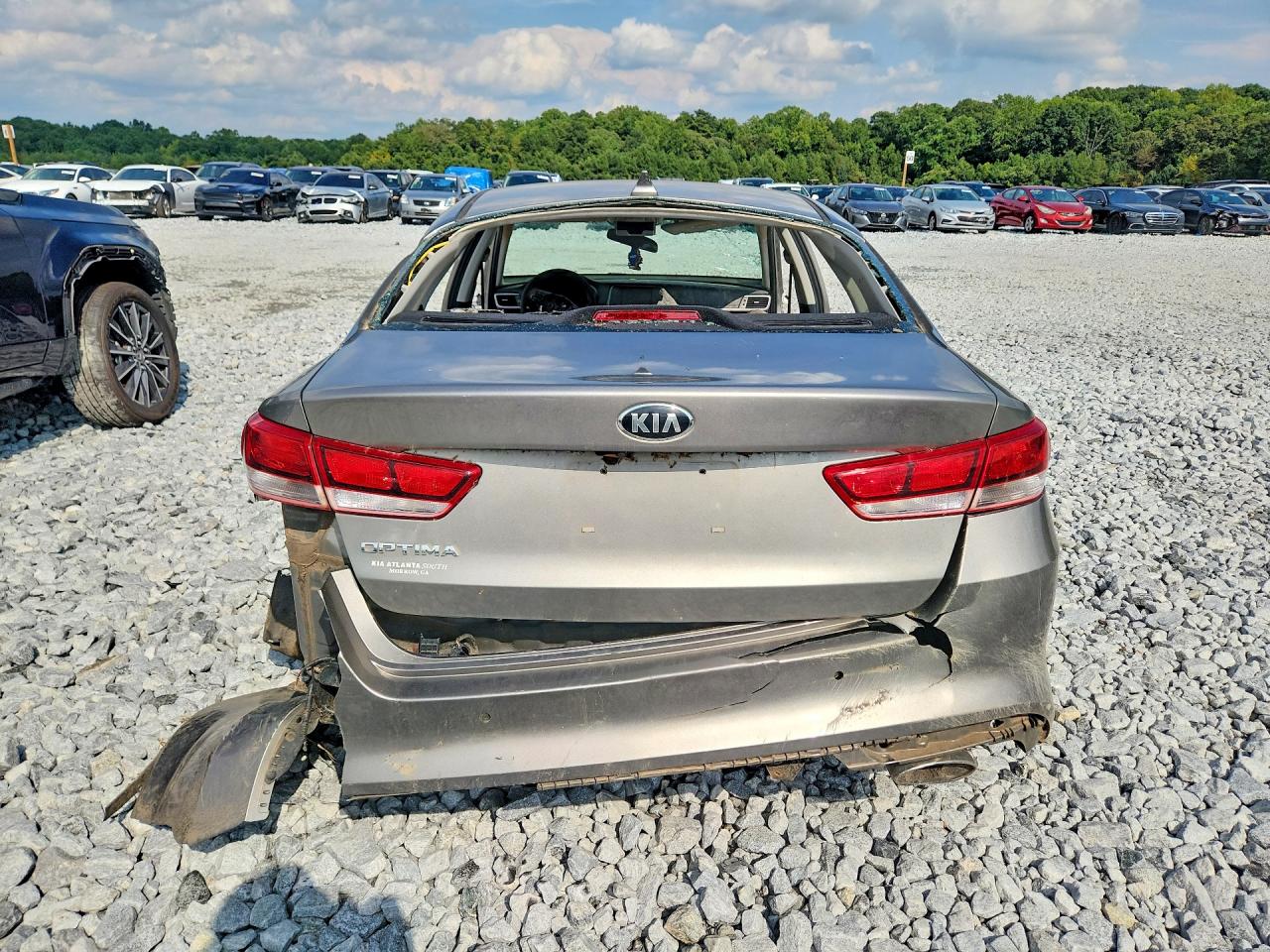 2018 Kia Optima Lx Gray vin: 5XXGT4L36JG259465
