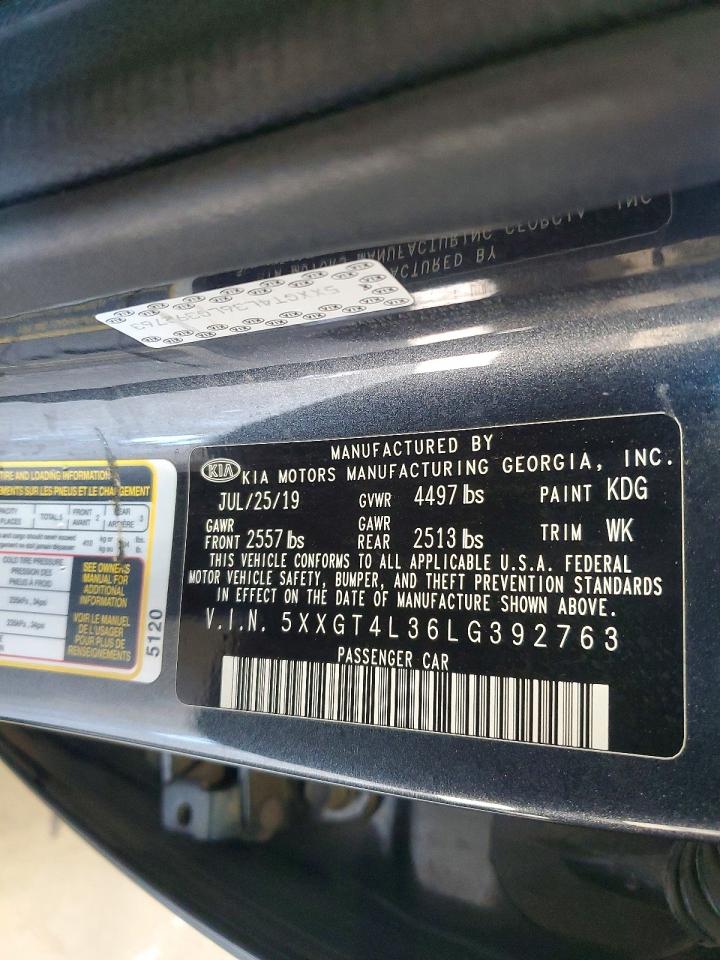 2020 Kia Optima Lx Gray vin: 5XXGT4L36LG392763