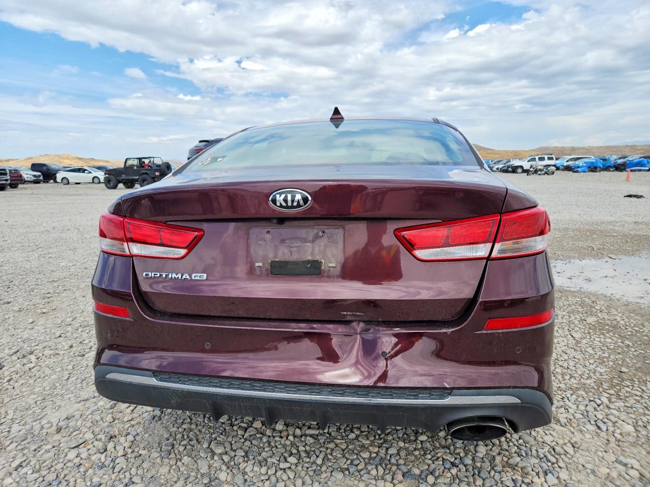 2019 Kia Optima Lx Burgundy vin: 5XXGT4L38KG275359