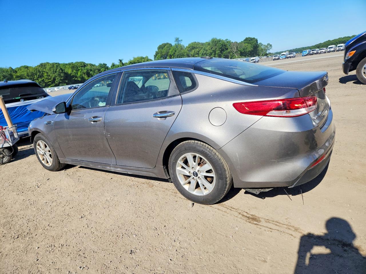 2016 Kia Optima Lx Серый vin: 5XXGT4L3XGG016895