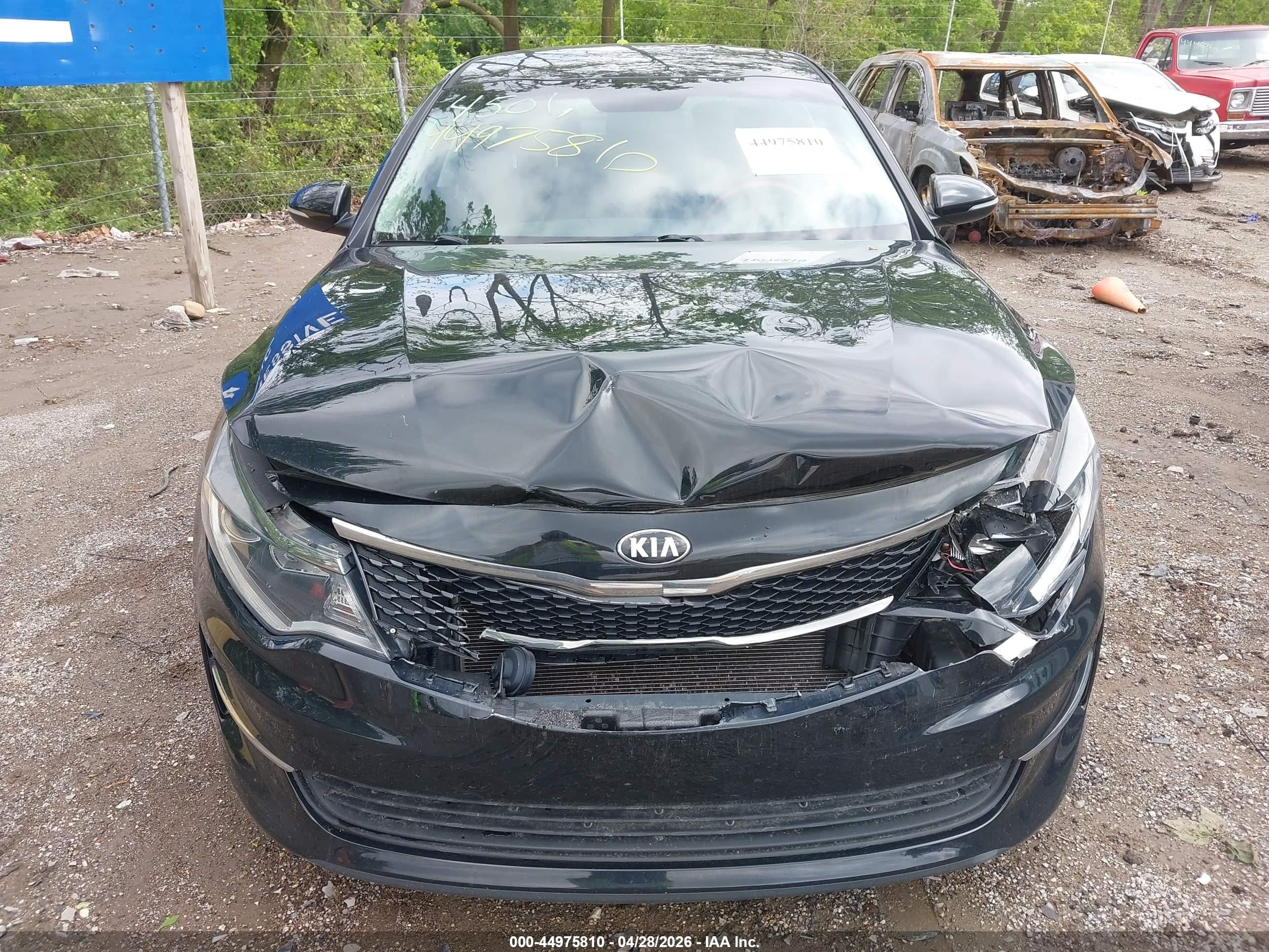 2016 Kia Optima Lx Black vin: 5XXGT4L3XGG036063