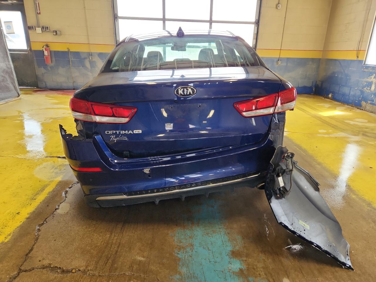 2020 Kia Optima Lx Blue vin: 5XXGT4L3XLG406633 Damage: Rear Bumper, Broken, Replacement Required