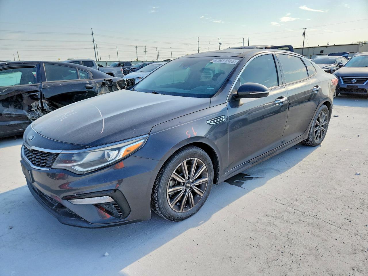 2019 Kia Optima Ex Gray vin: 5XXGU4L16KG313098