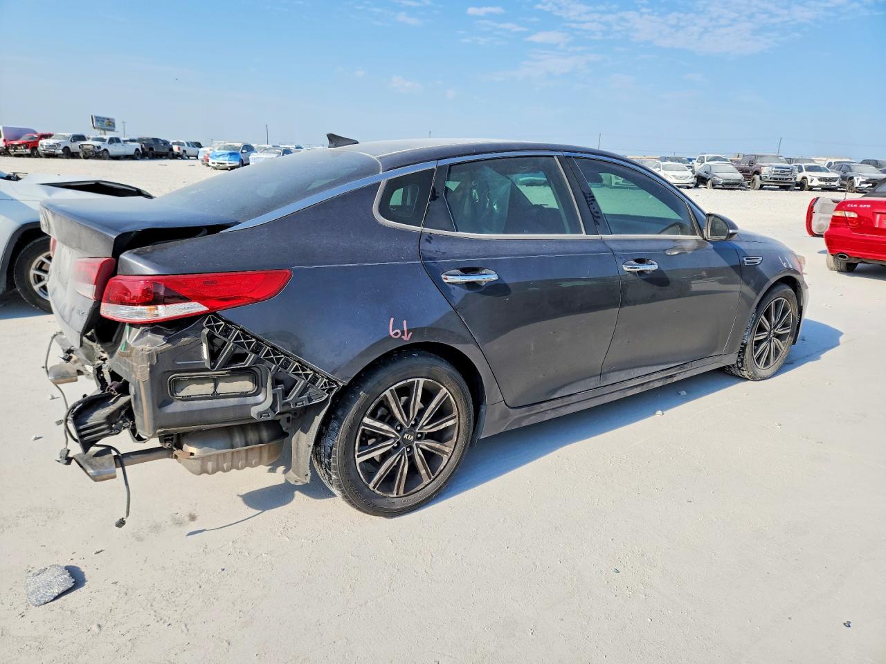 2019 Kia Optima Ex Gray vin: 5XXGU4L16KG313098